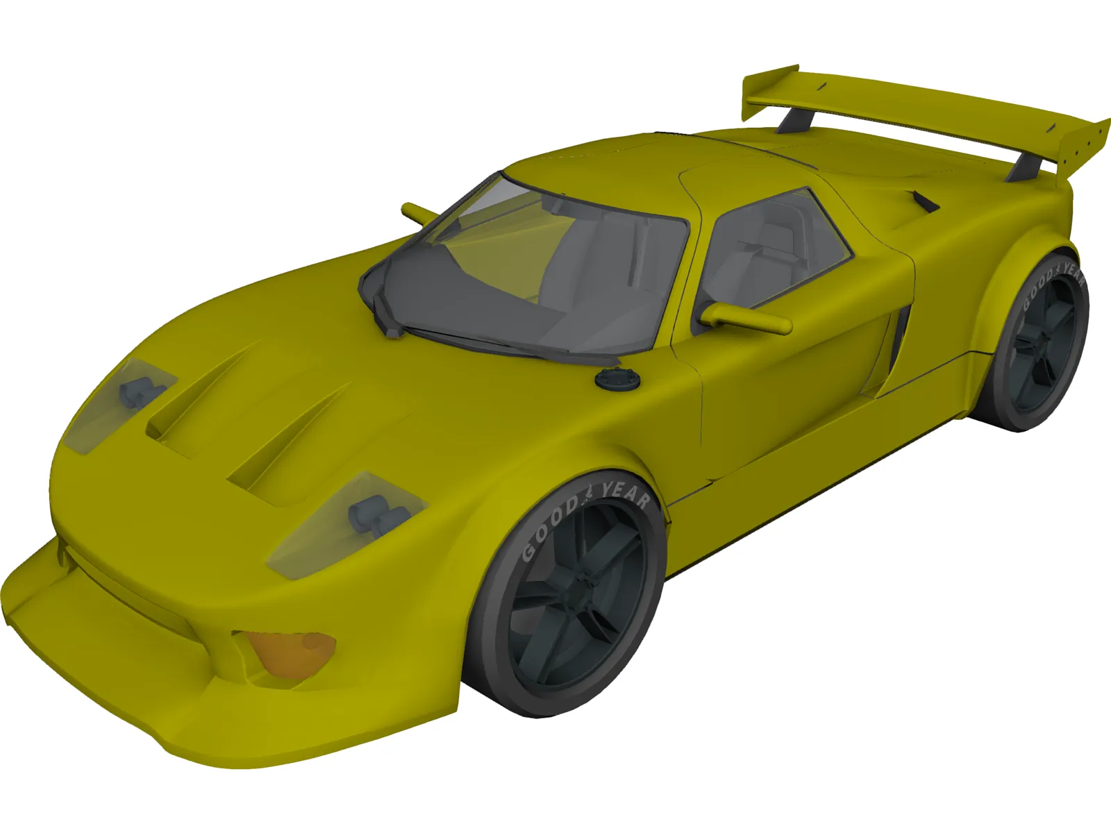Ford GT 40 [Tuned] 3D Model main preview