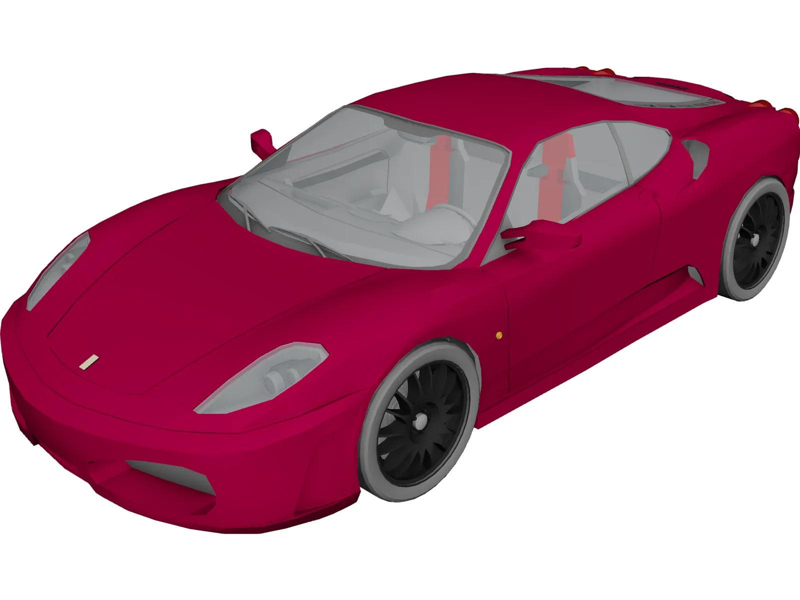 Ferrari F430 3D Model main preview