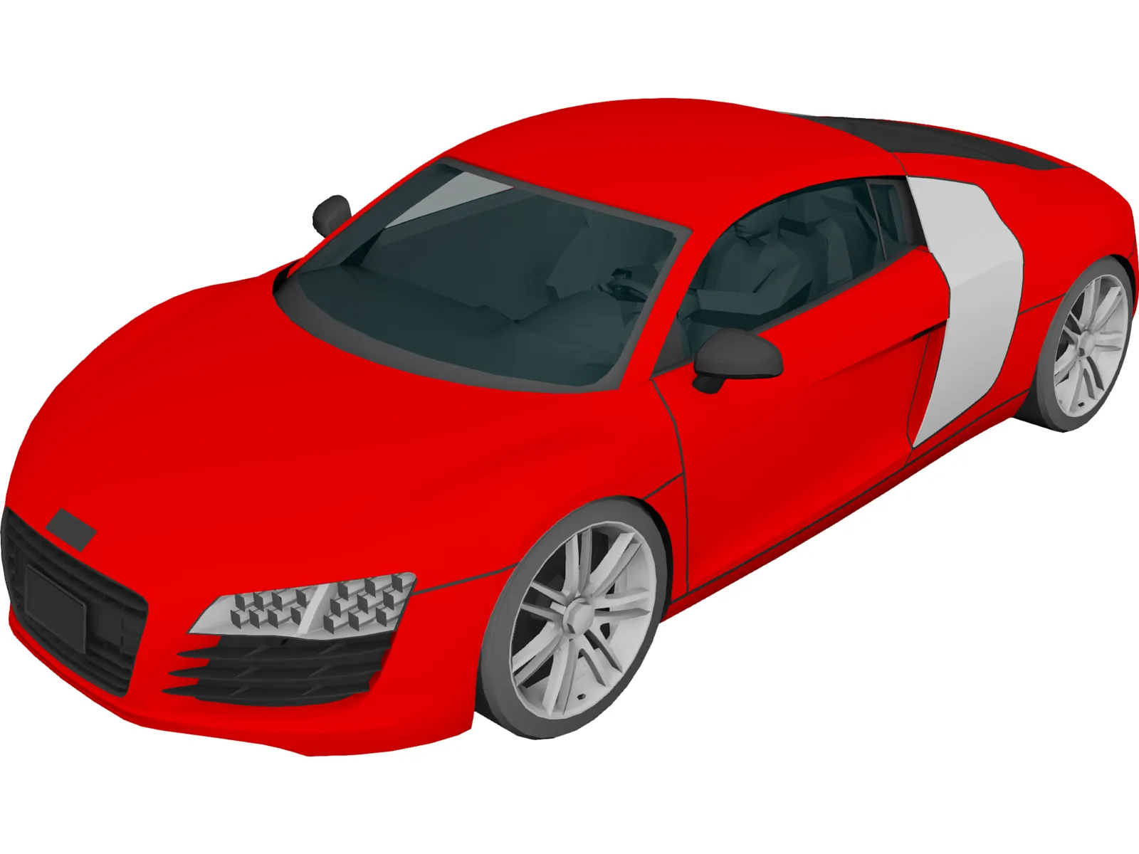Audi R8 3D Model main preview