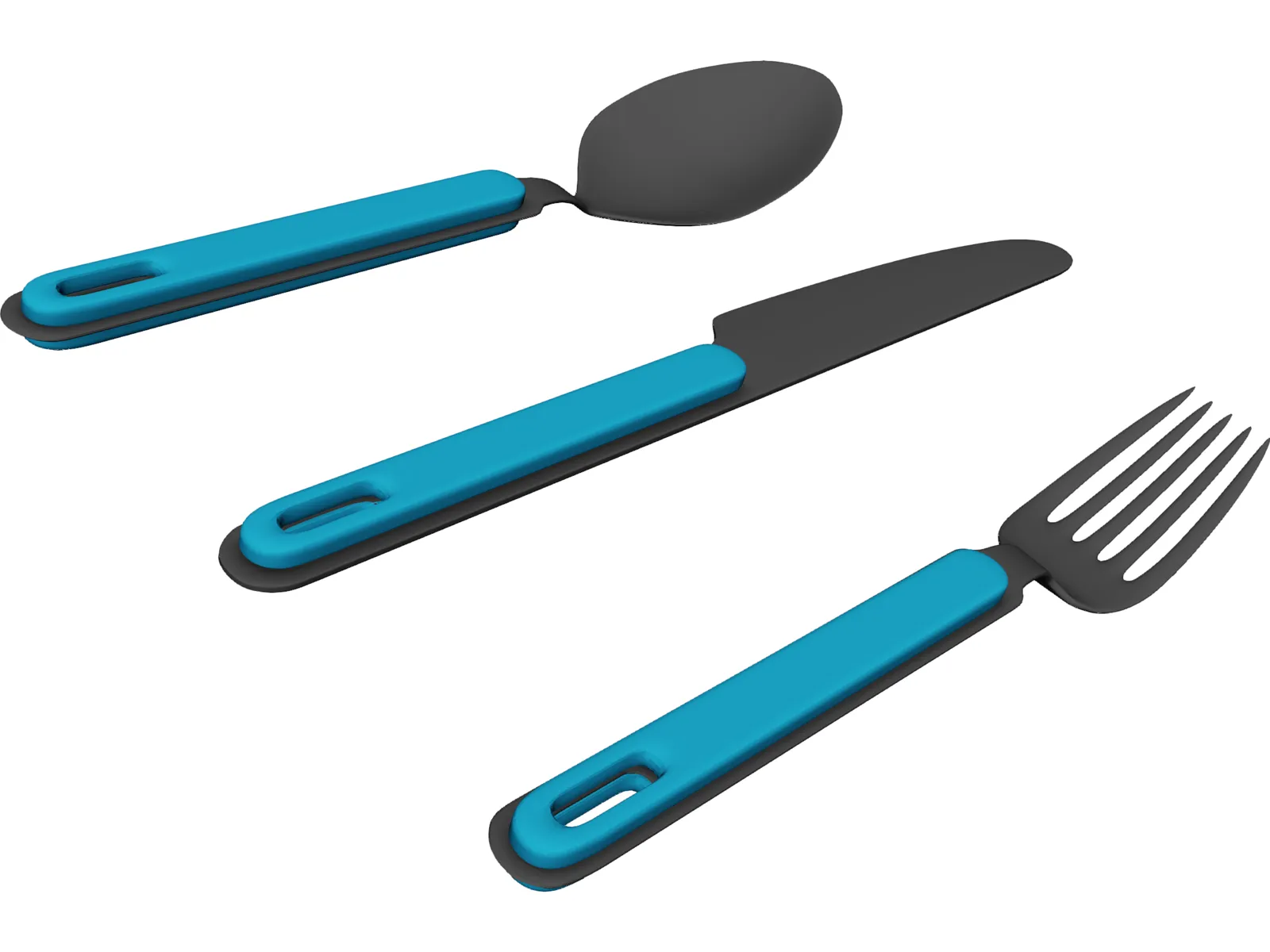 Cutlery 3D Model main preview