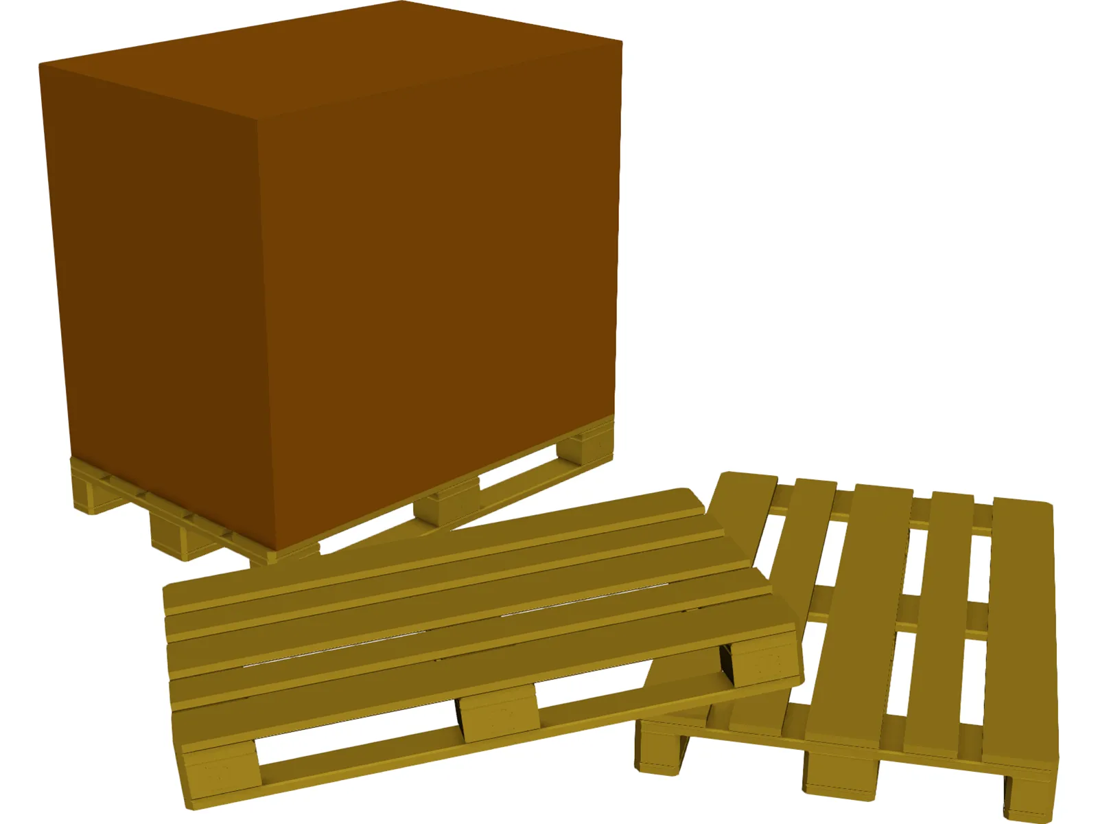 Euro Pallets 3D Model main preview