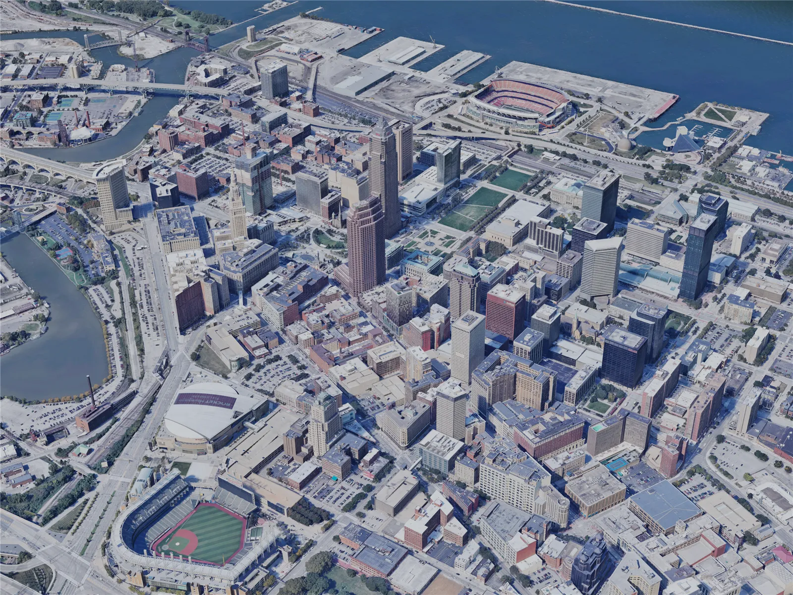 Cleveland City, OH, USA (2023) 3D Model main preview