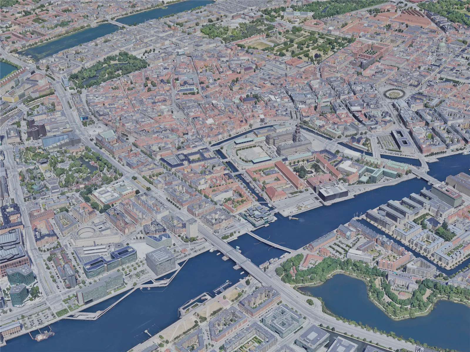 Copenhagen City, Denmark (2023) 3D Model main preview