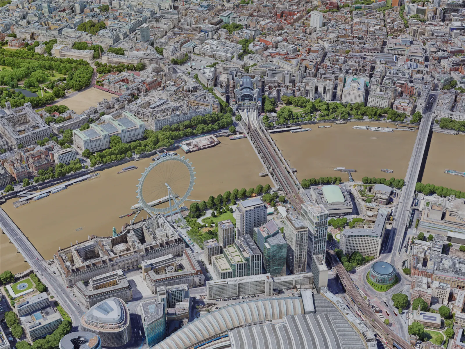 London City, UK (2022) 3D Model main preview