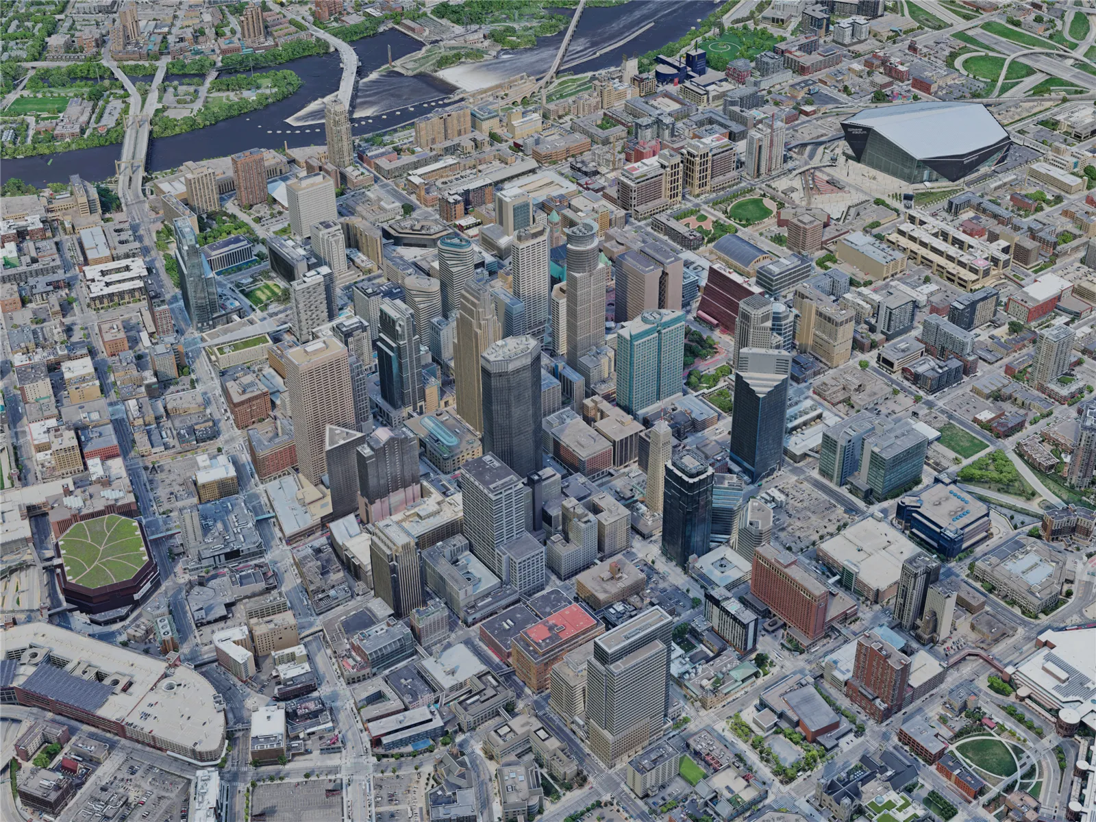 Minneapolis City, USA (2023) 3D Model main preview