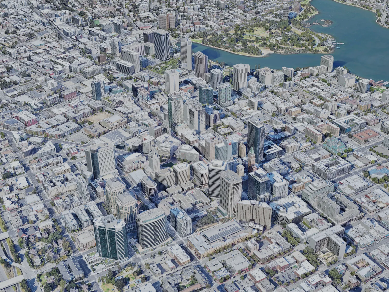 Oakland City, USA (2022) 3D Model main preview
