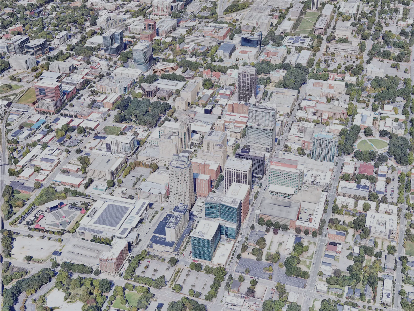 Raleigh City, USA (2023) 3D Model main preview