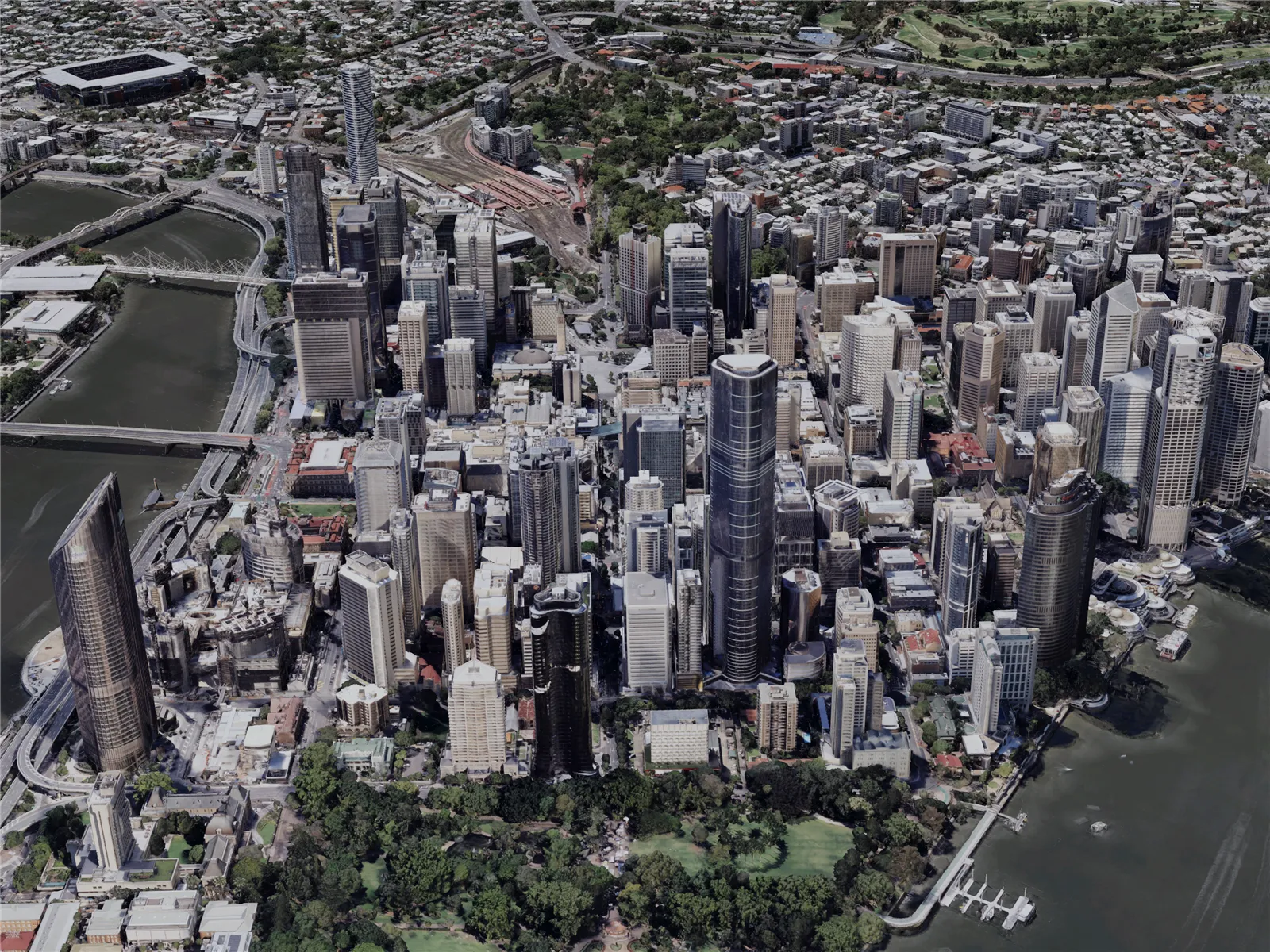 Brisbane City, Australia (2021) 3D Model main preview