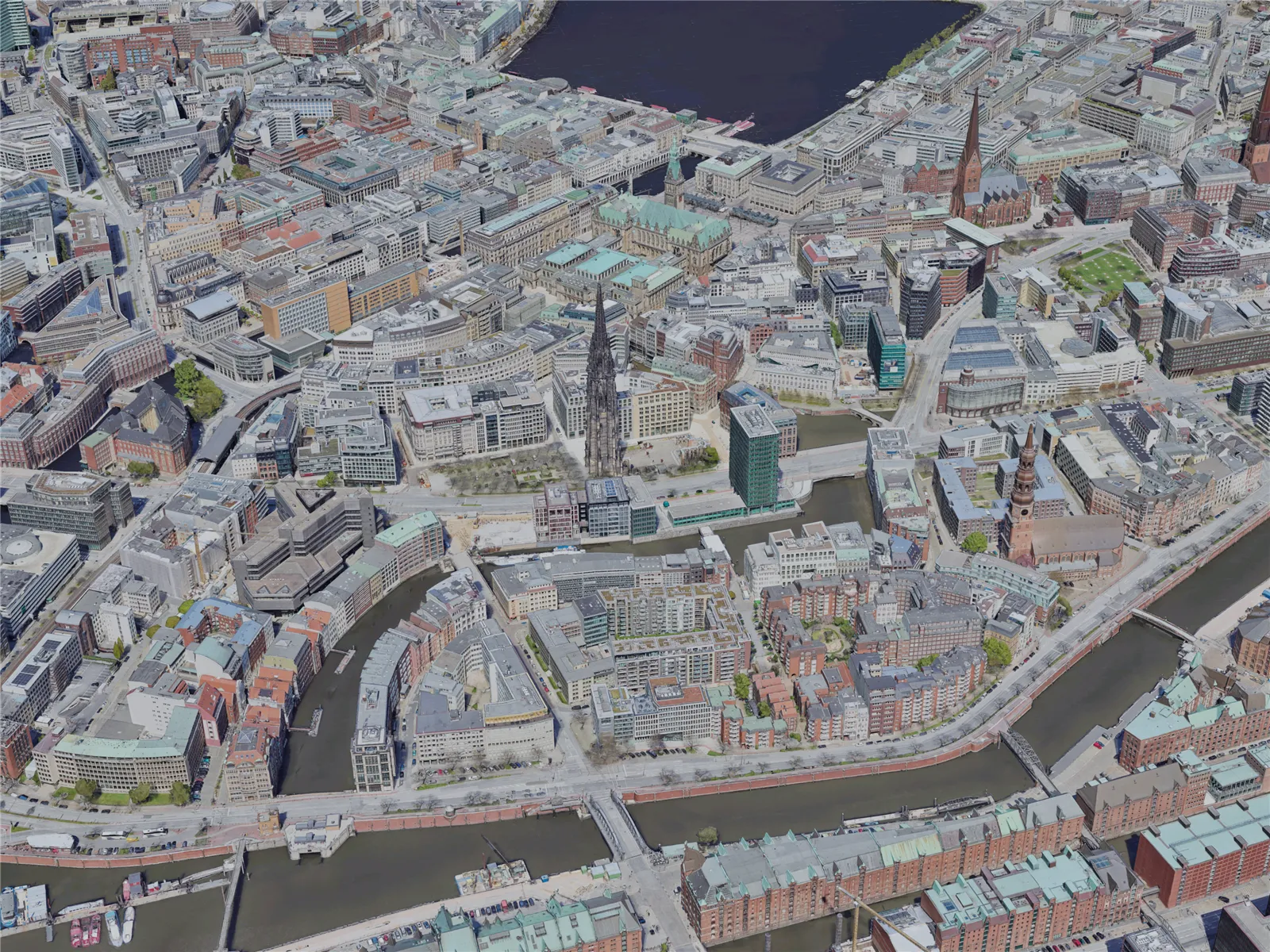 Hamburg City, Germany (2023) 3D Model main preview