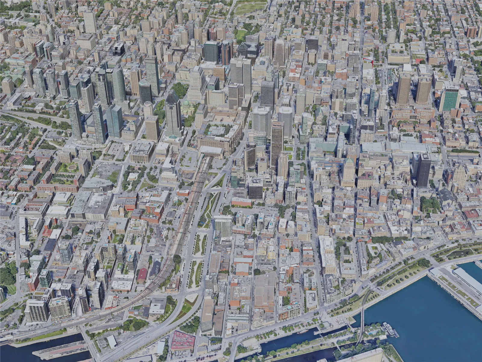 Montreal City, Canada (2022) 3D Model main preview
