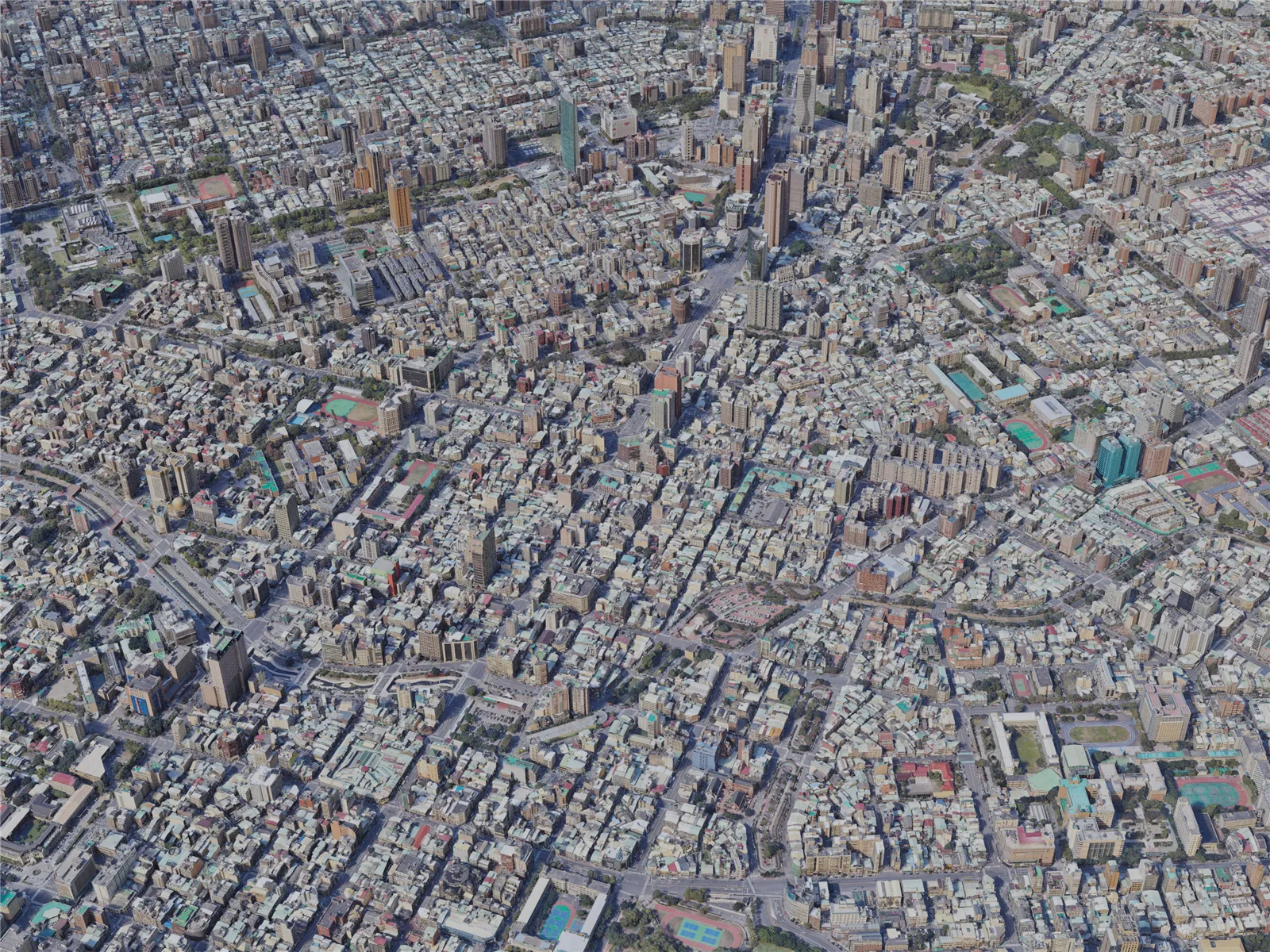 Taichung City, Taiwan (2023) 3D Model main preview
