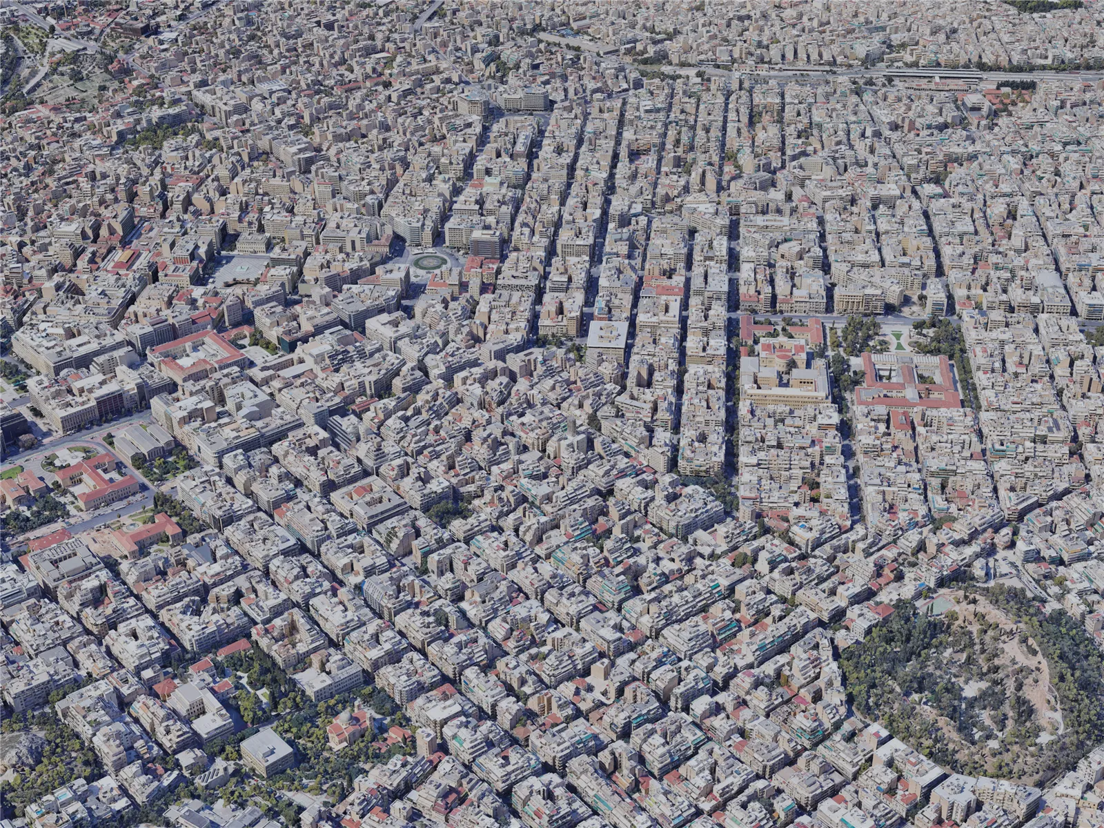 Athens City, Greece (2023) 3D Model main preview