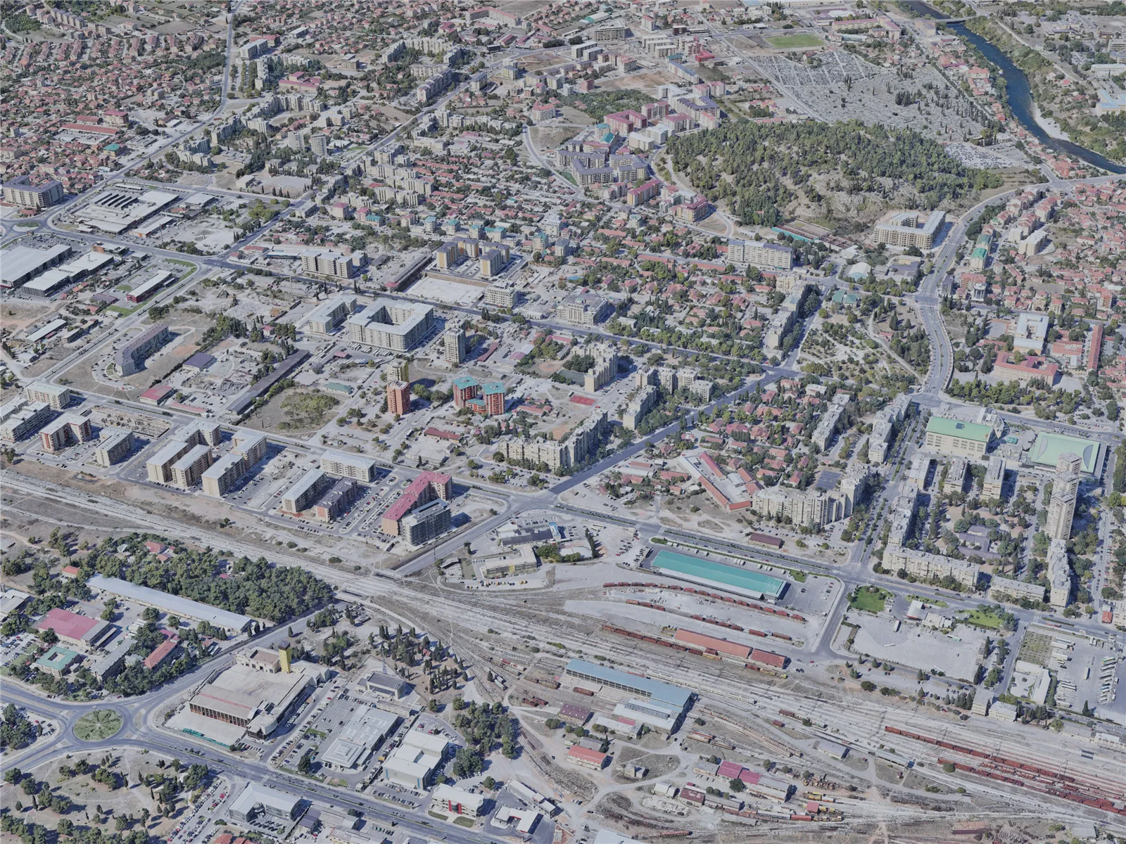 Podgorica City, Montenegro (2023) 3D Model main preview