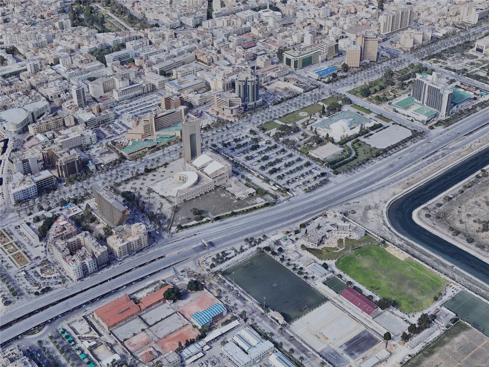 Tunis City, Tunisia (2023) 3D Model main preview