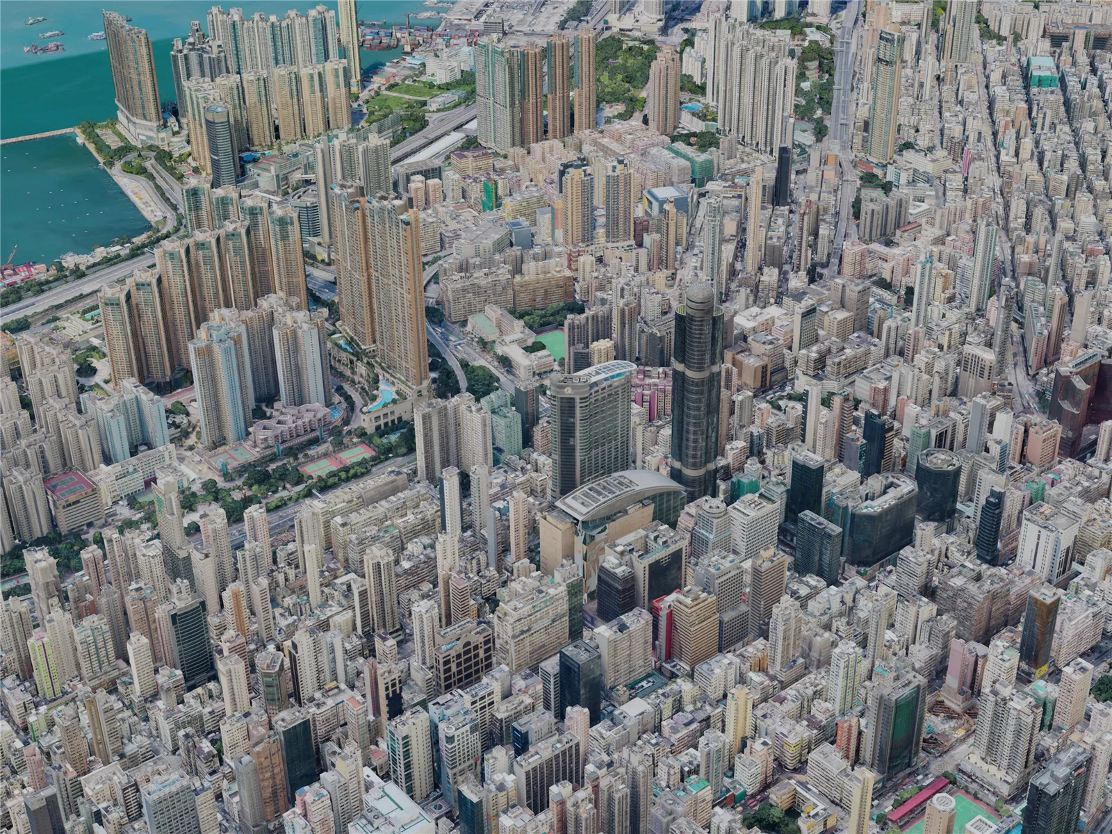 Hong Kong City, China (2023) 3D Model main preview