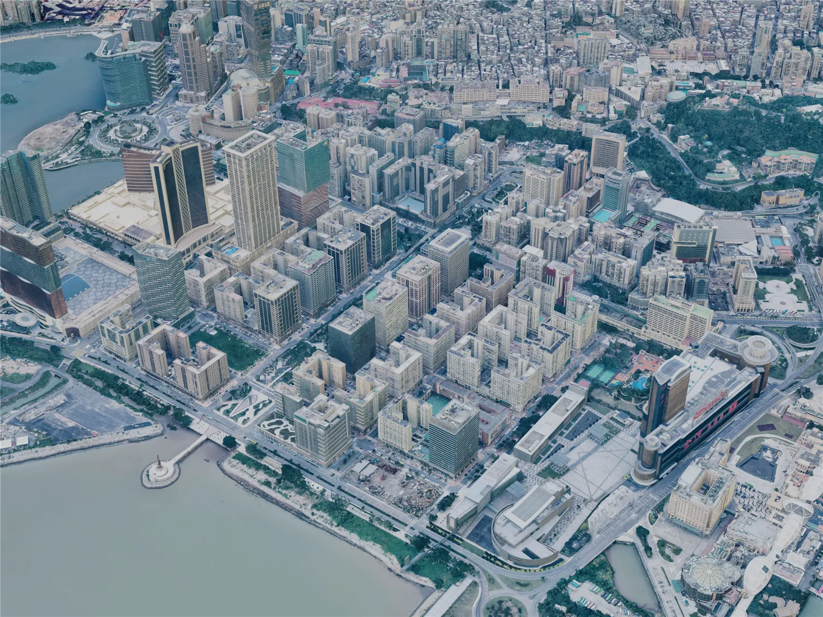 Macao City, China (2024) 3D Model main preview