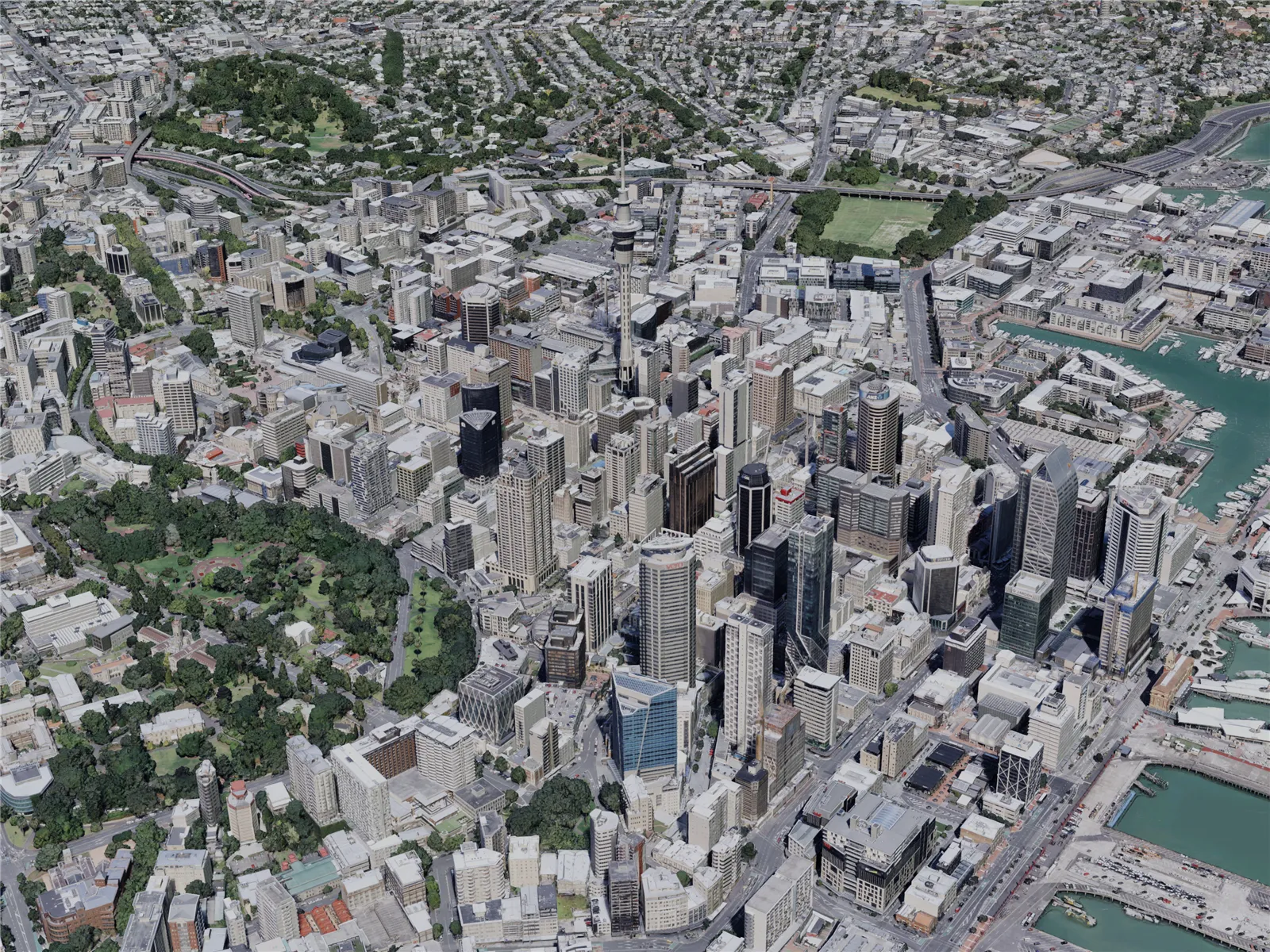 Auckland City, New Zealand (2022) 3D Model main preview