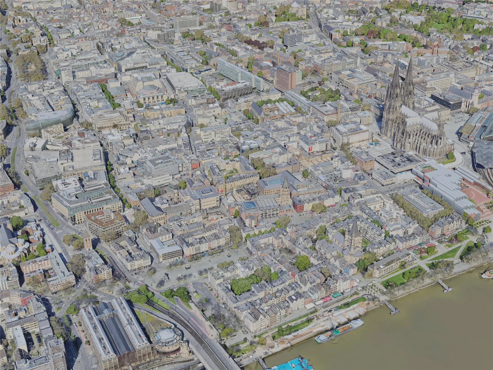 Cologne City, Germany (2023) 3D Model main preview