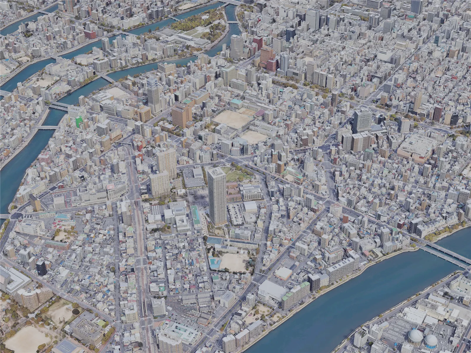 Hiroshima City, Japan (2023) 3D Model main preview
