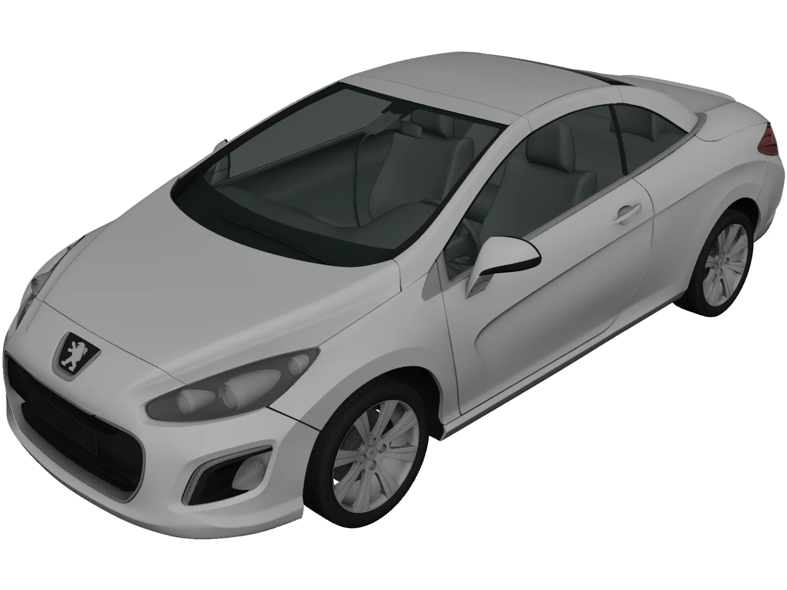 Peugeot 308 CC (2012) 3D Model main preview