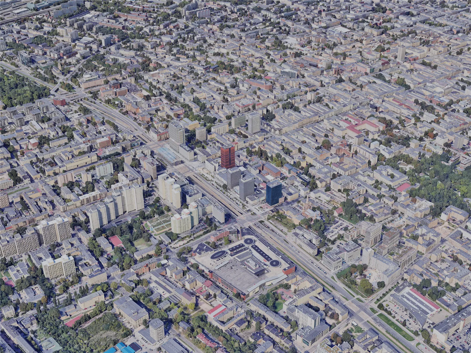 Lodz City, Poland (2023) 3D Model main preview