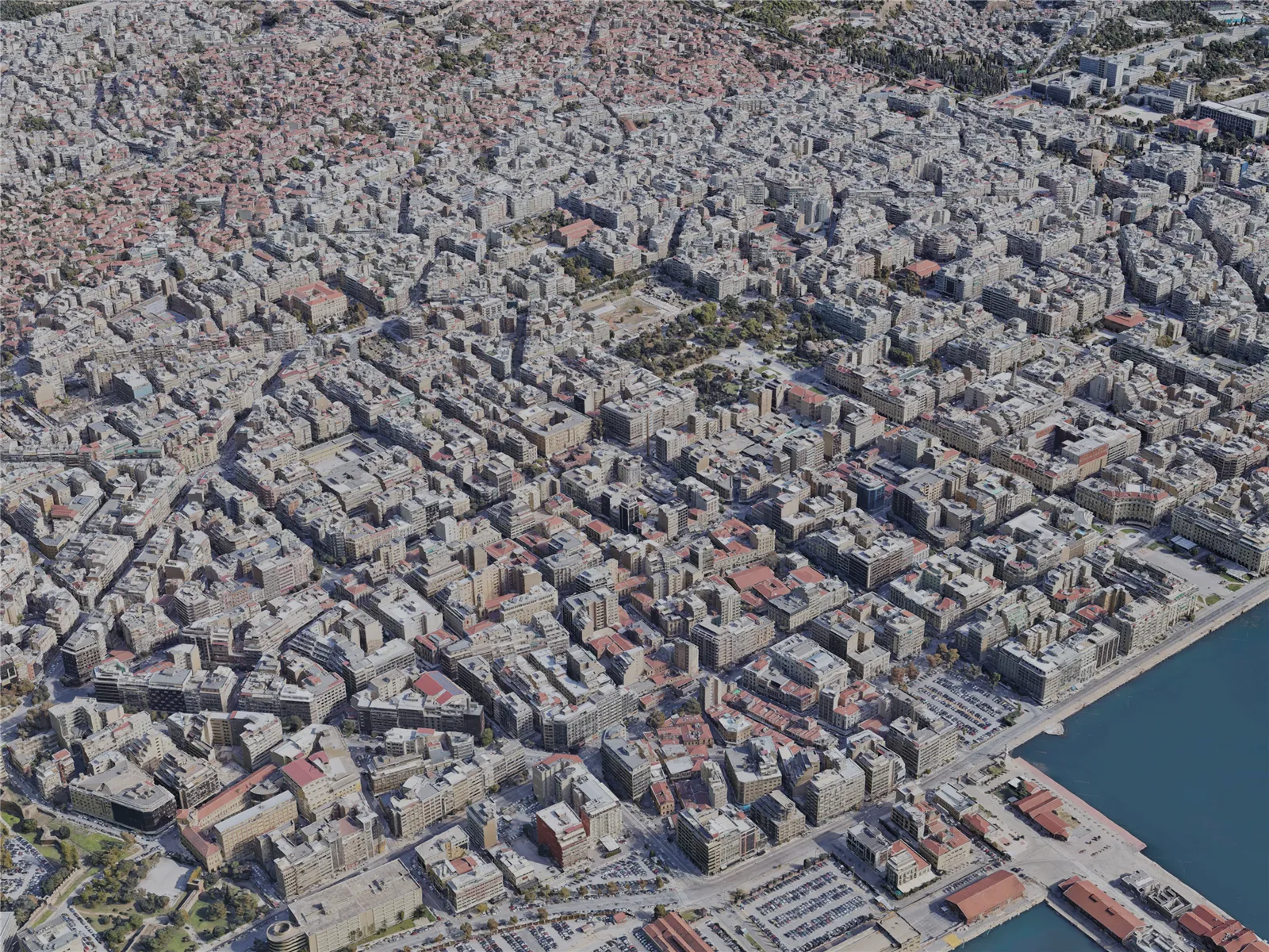 Thessaloniki City, Greece (2022) 3D Model main preview