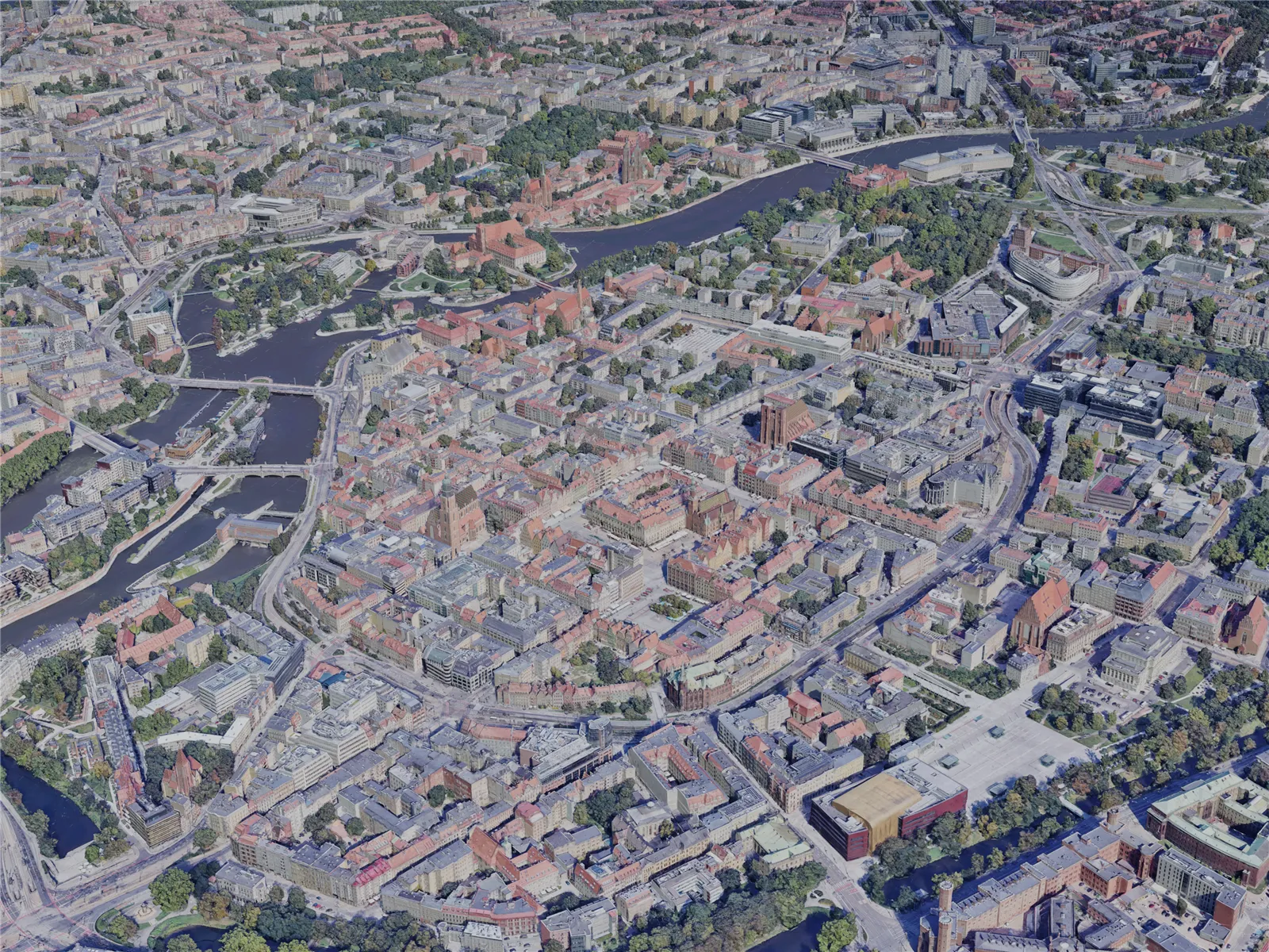 Wroclaw City, Poland (2023) 3D Model main preview