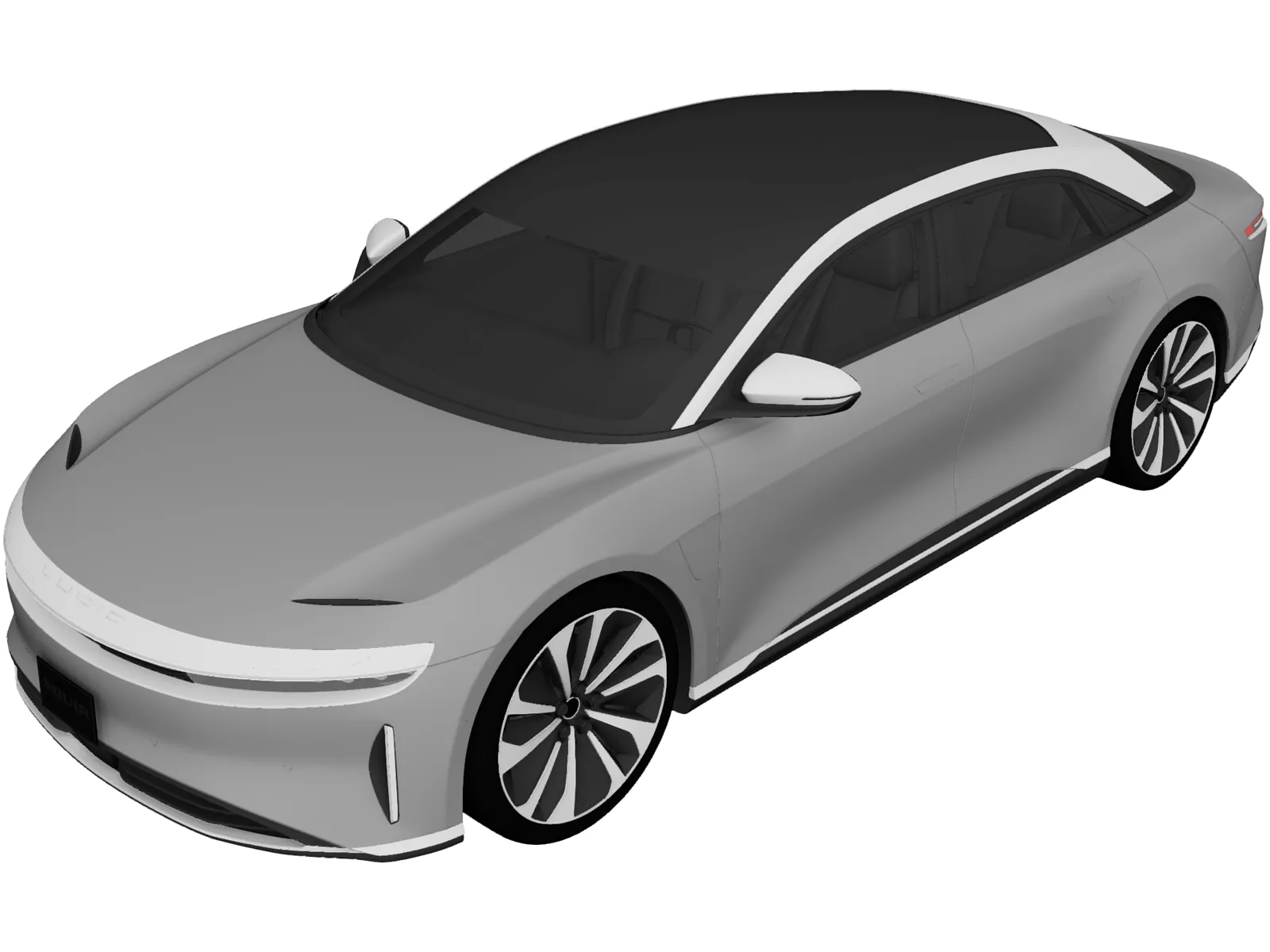 Lucid Air (2021) 3D Model main preview