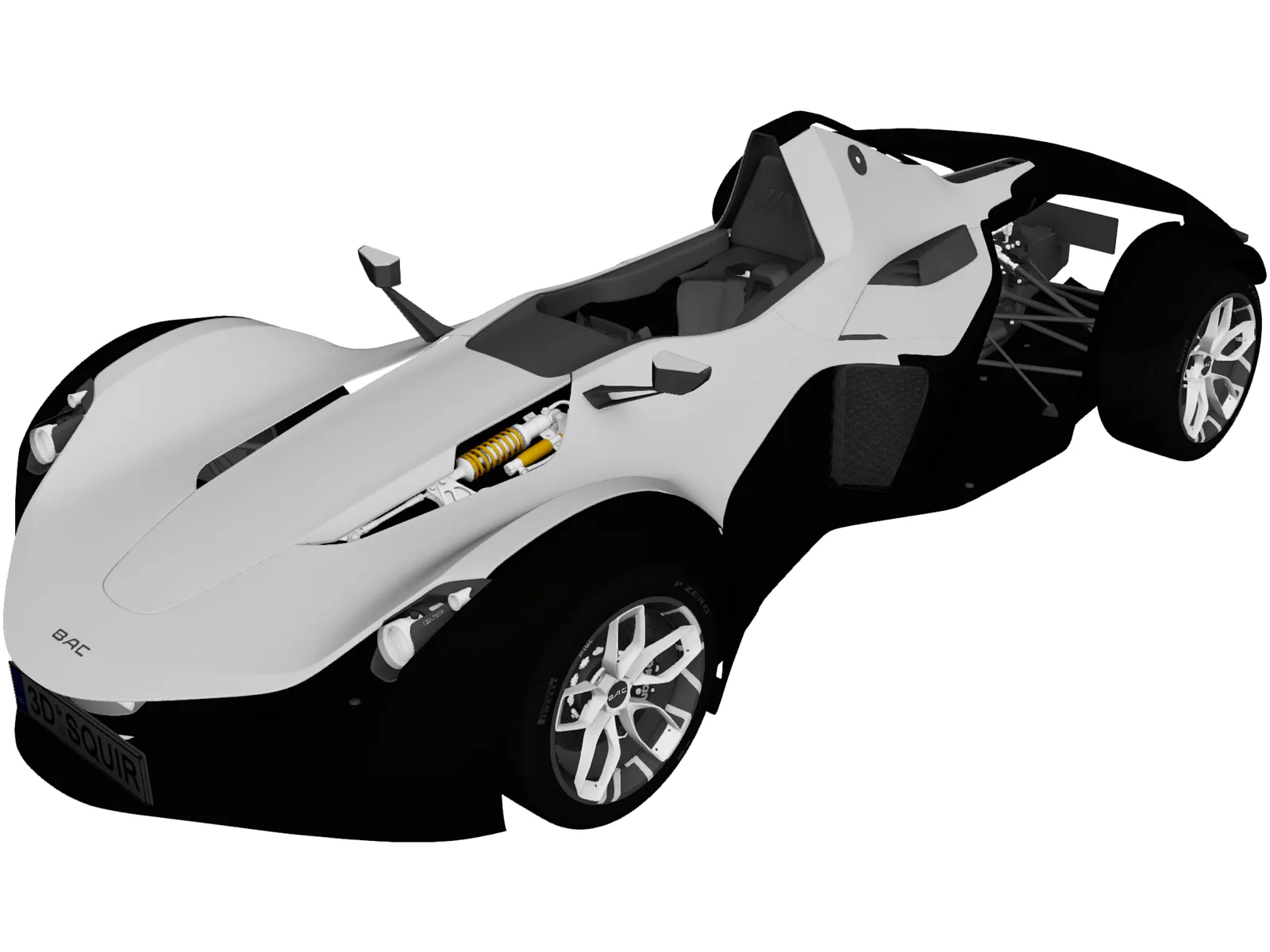 BAC Mono (2020) 3D Model main preview