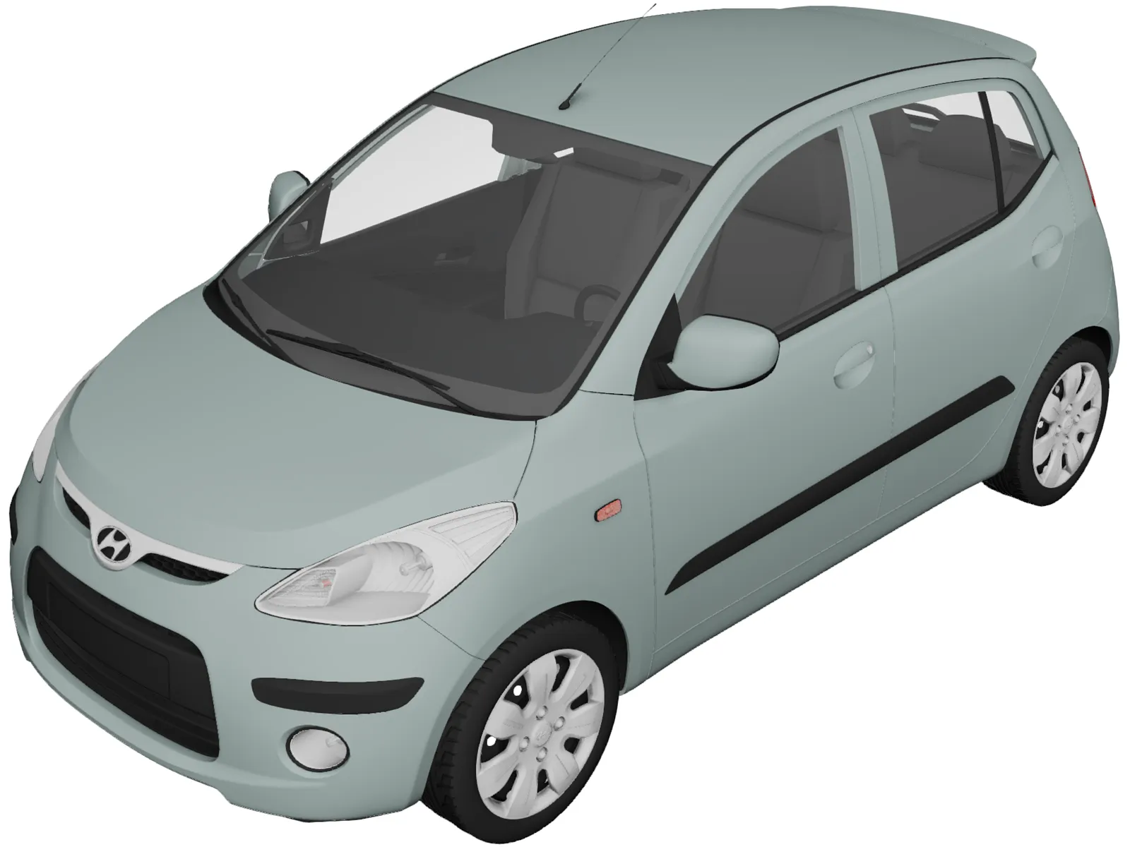 Hyundai i10 (2009) 3D Model main preview