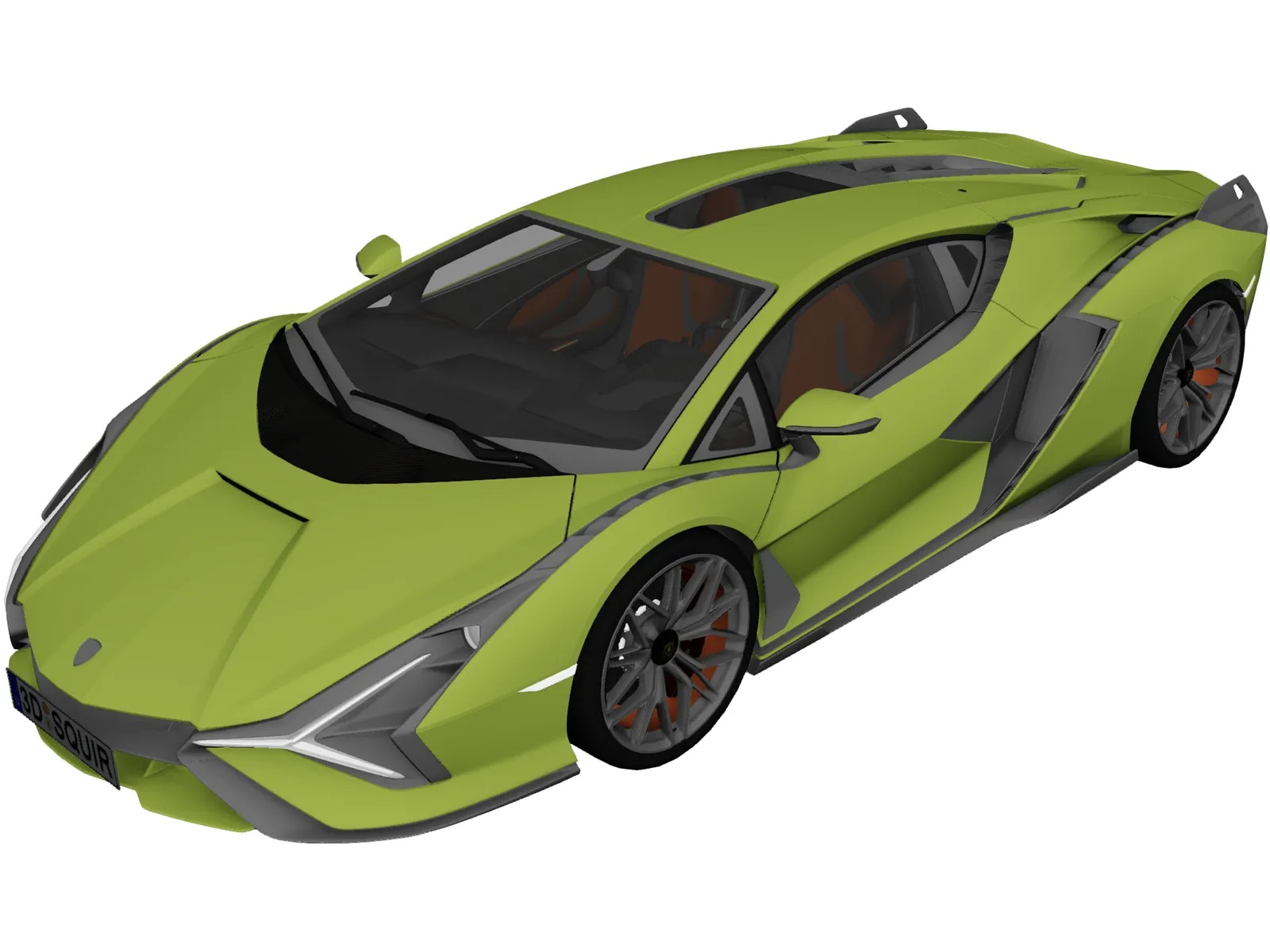 Lamborghini Sian (2020) 3D Model main preview