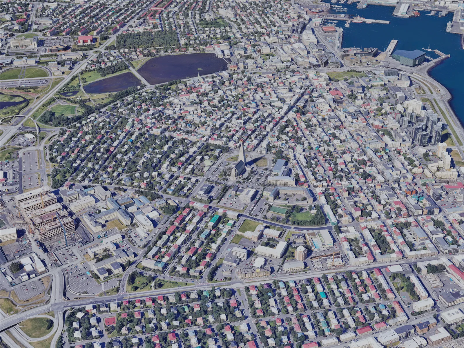 Reykjavik City, Iceland (2023) 3D Model main preview