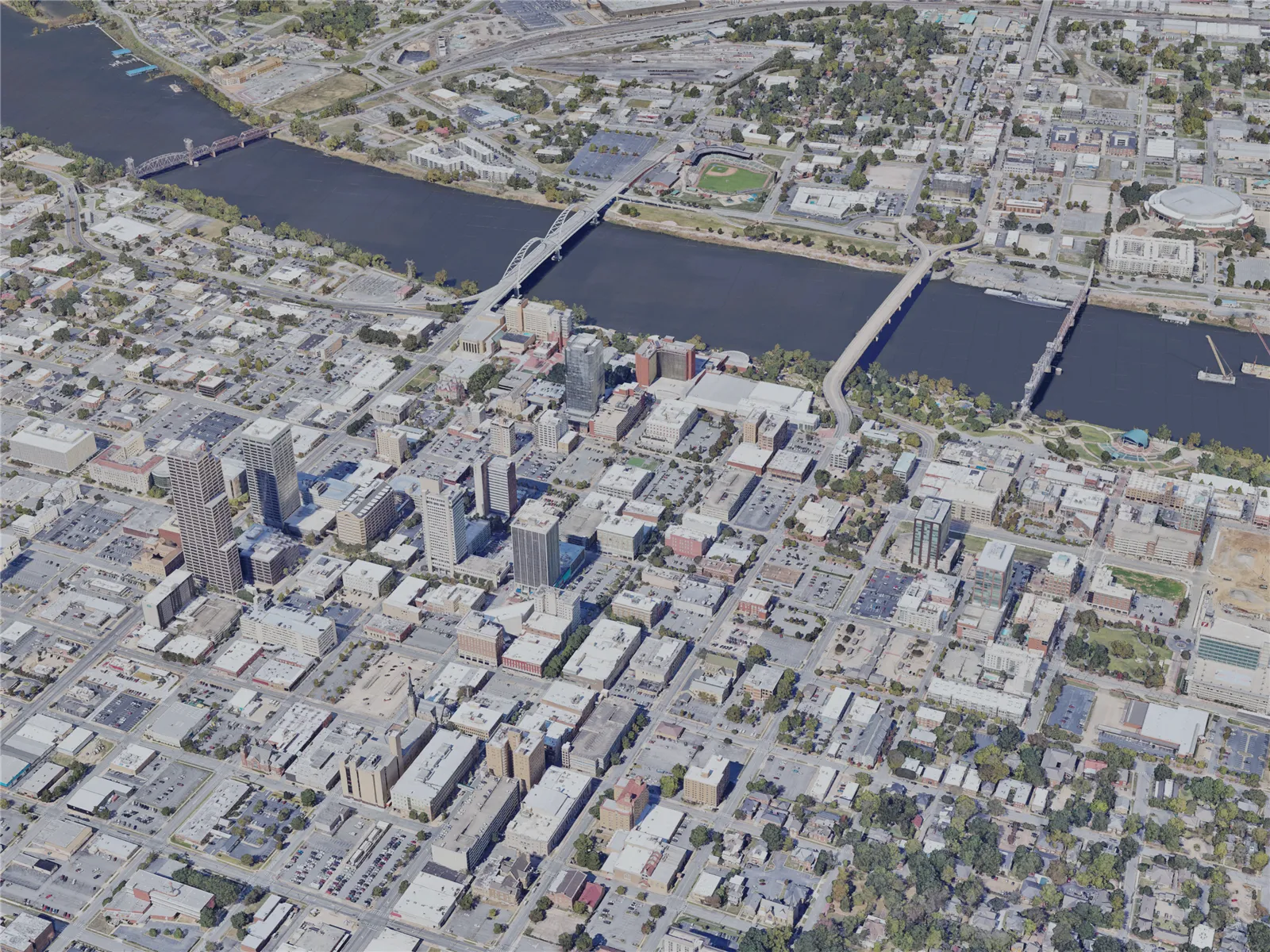 Little Rock City, USA (2024) 3D Model main preview