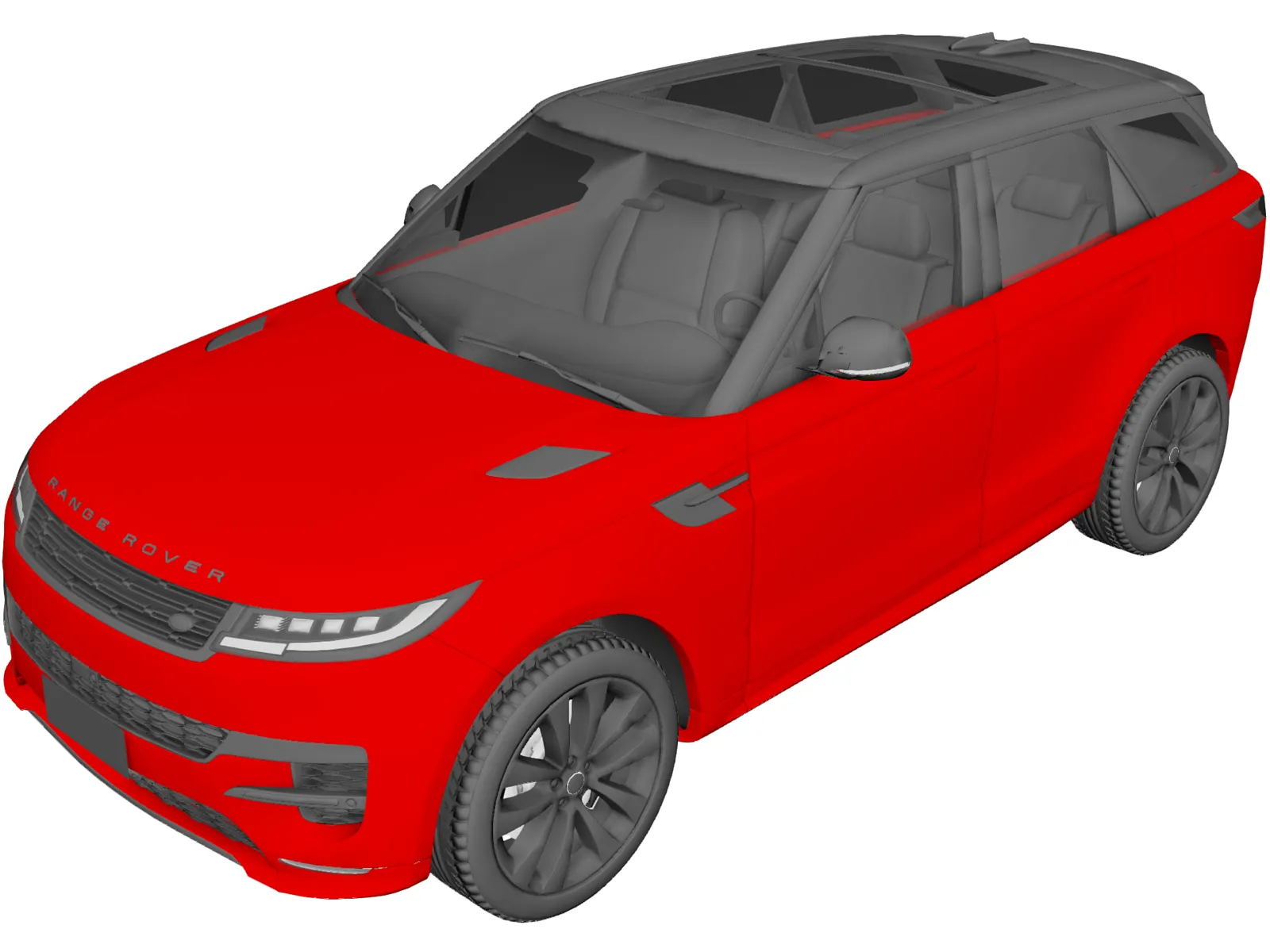Land Rover Range Rover Sport (2023) 3D Model main preview