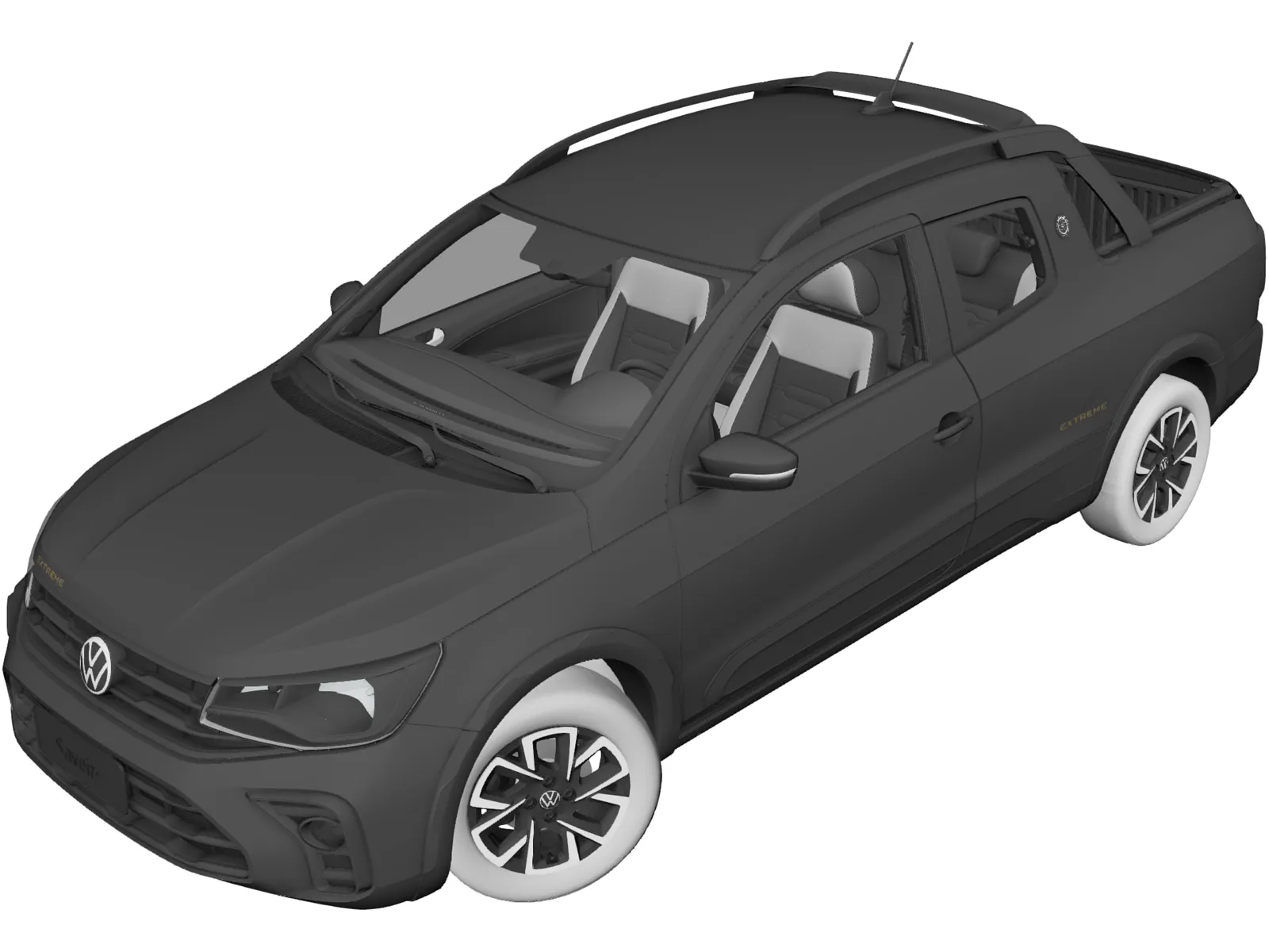 Volkswagen Saveiro 1.6 MSI Extreme (2025) 3D Model main preview