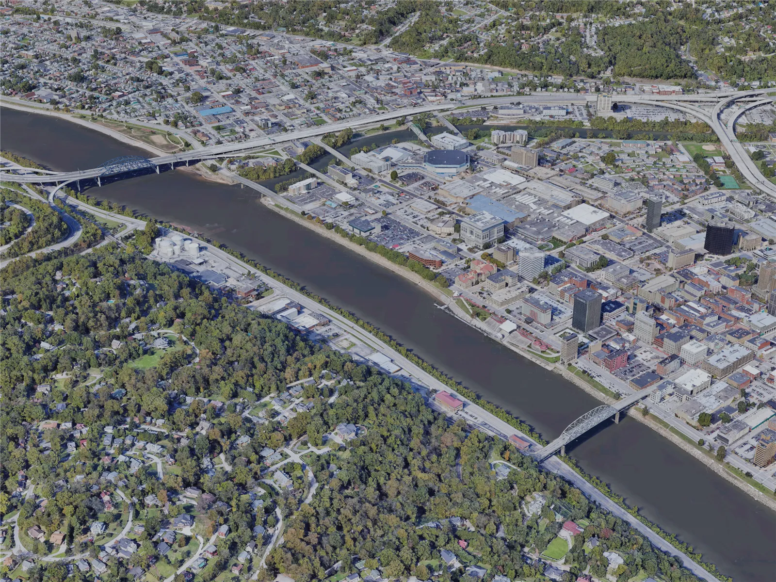 Charleston City, WV, USA (2023) 3D Model main preview