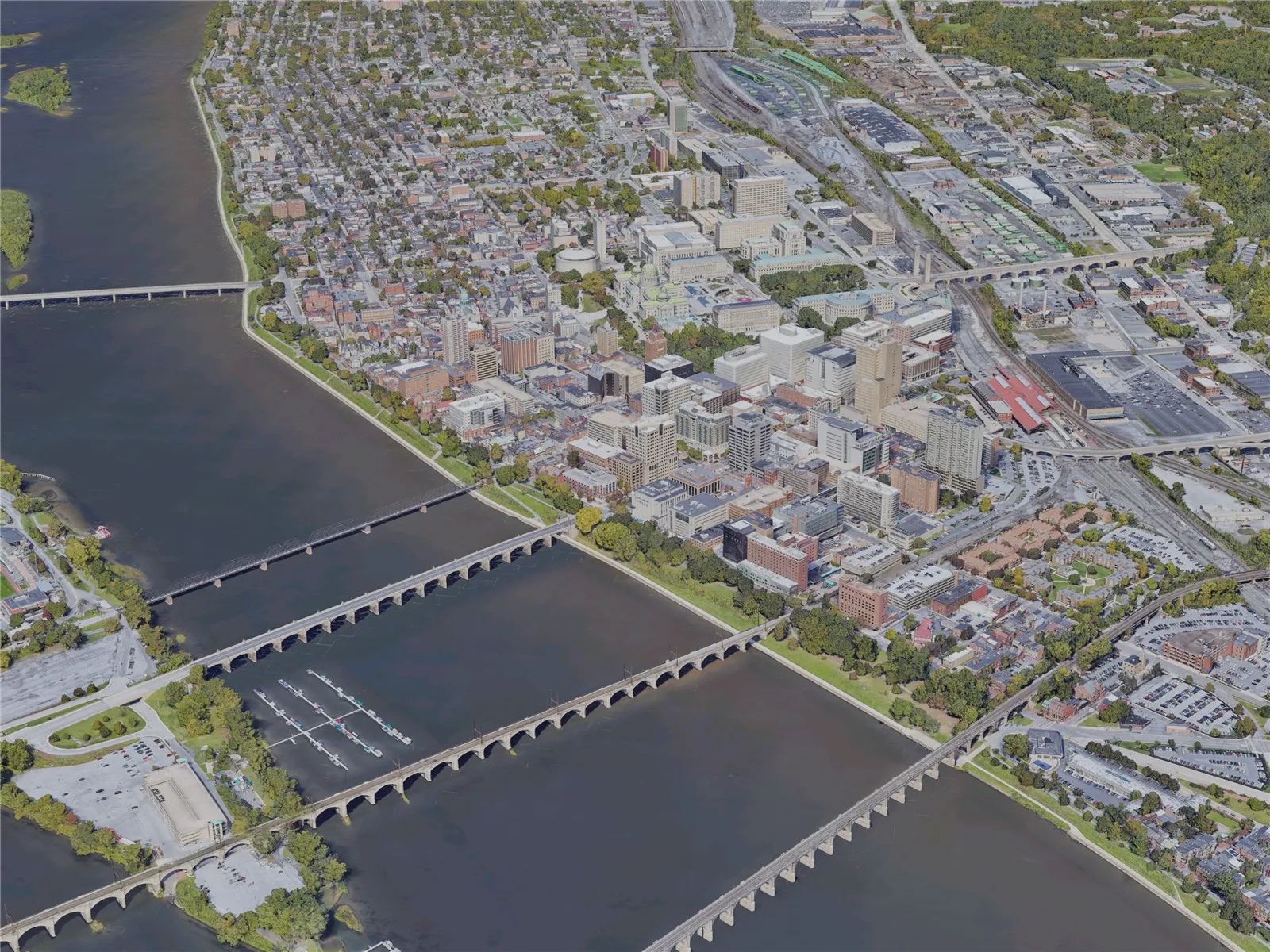 Harrisburg City, PA, USA (2022) 3D Model main preview