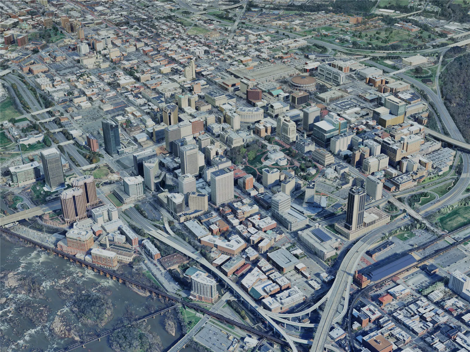 Richmond City, VA, USA (2024) 3D Model main preview