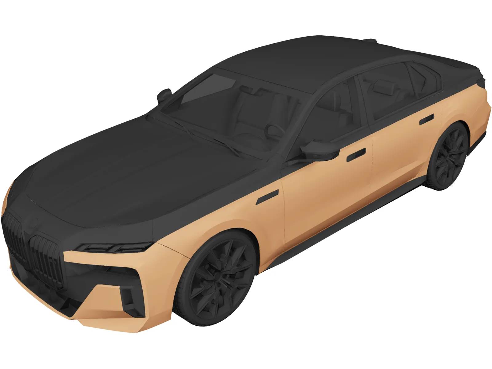 BMW i7 [M70] (2024) 3D Model main preview