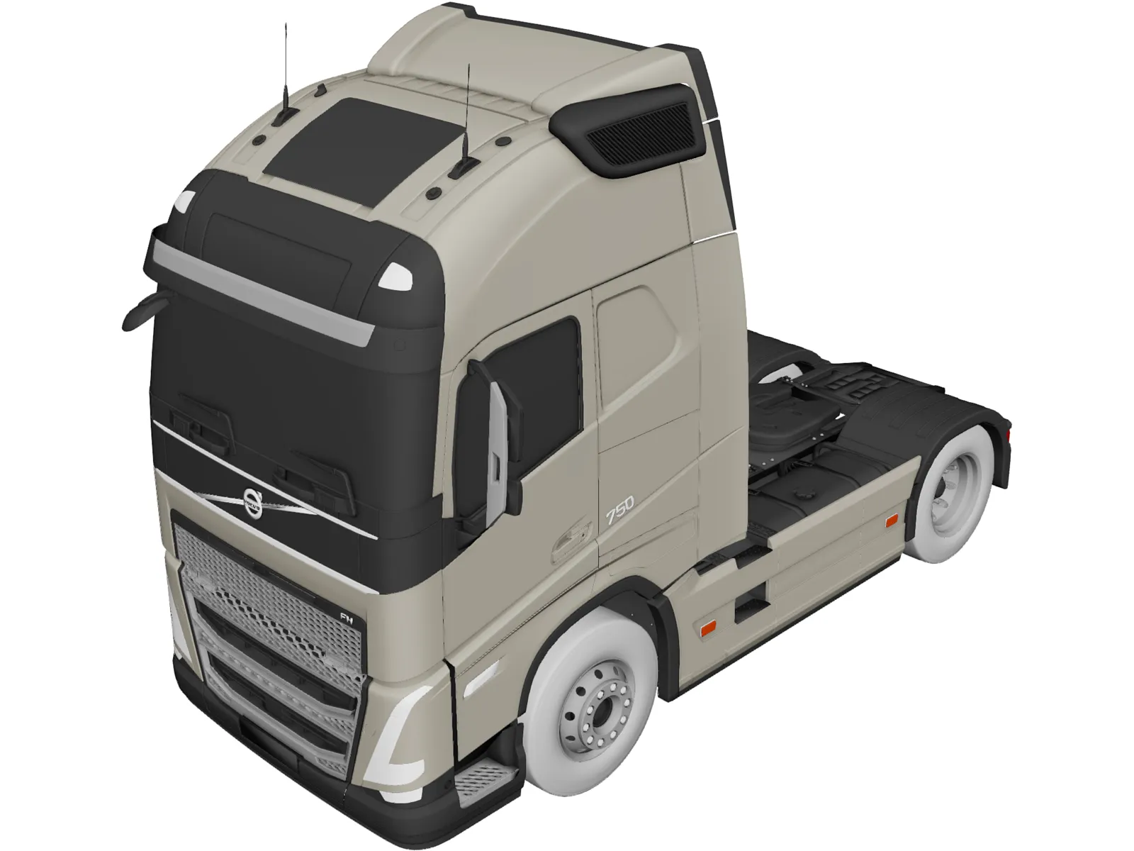Volvo FH16 (2020) 3D Model main preview