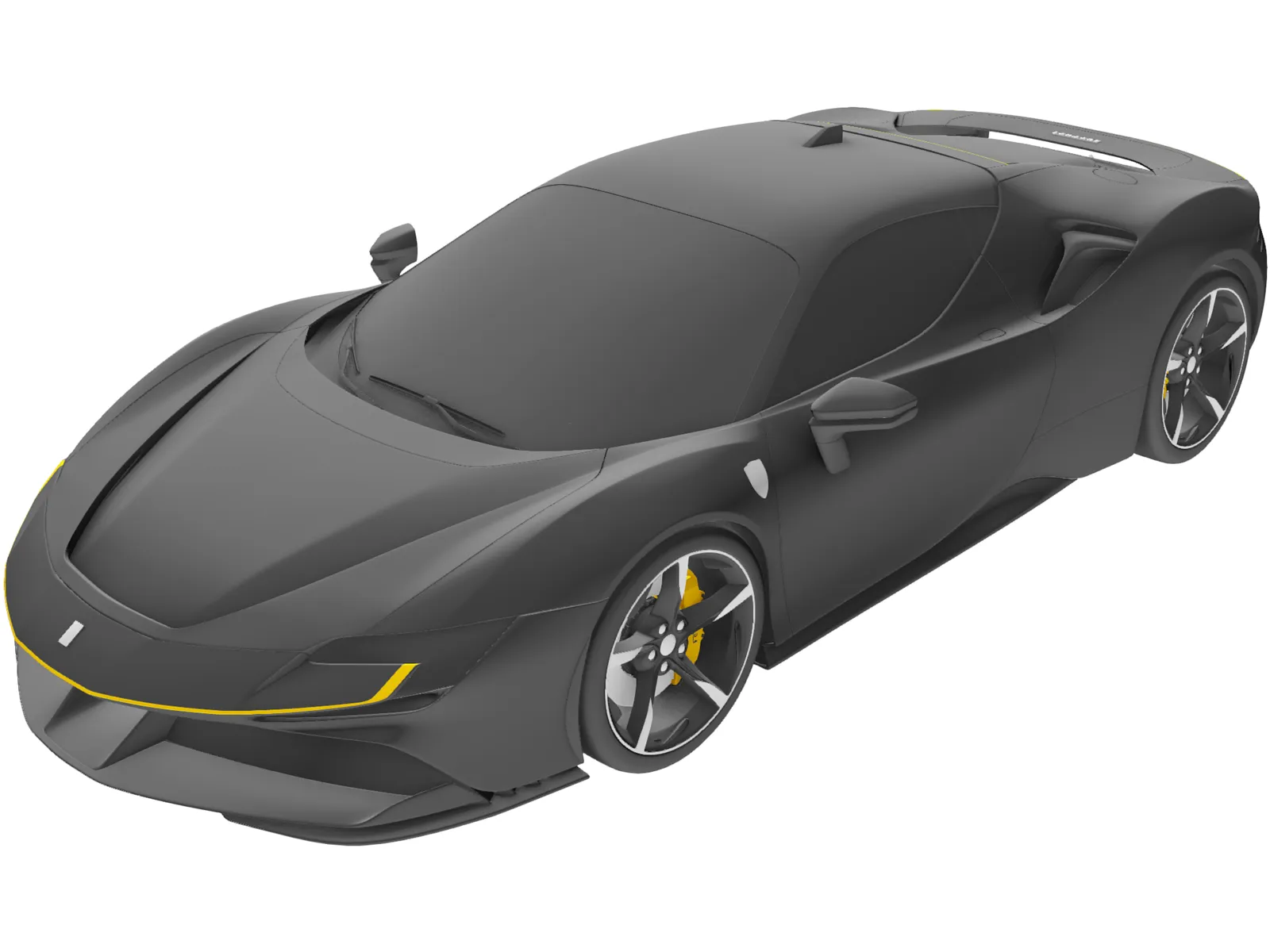 Ferrari SF90 Stradale 3D Model main preview