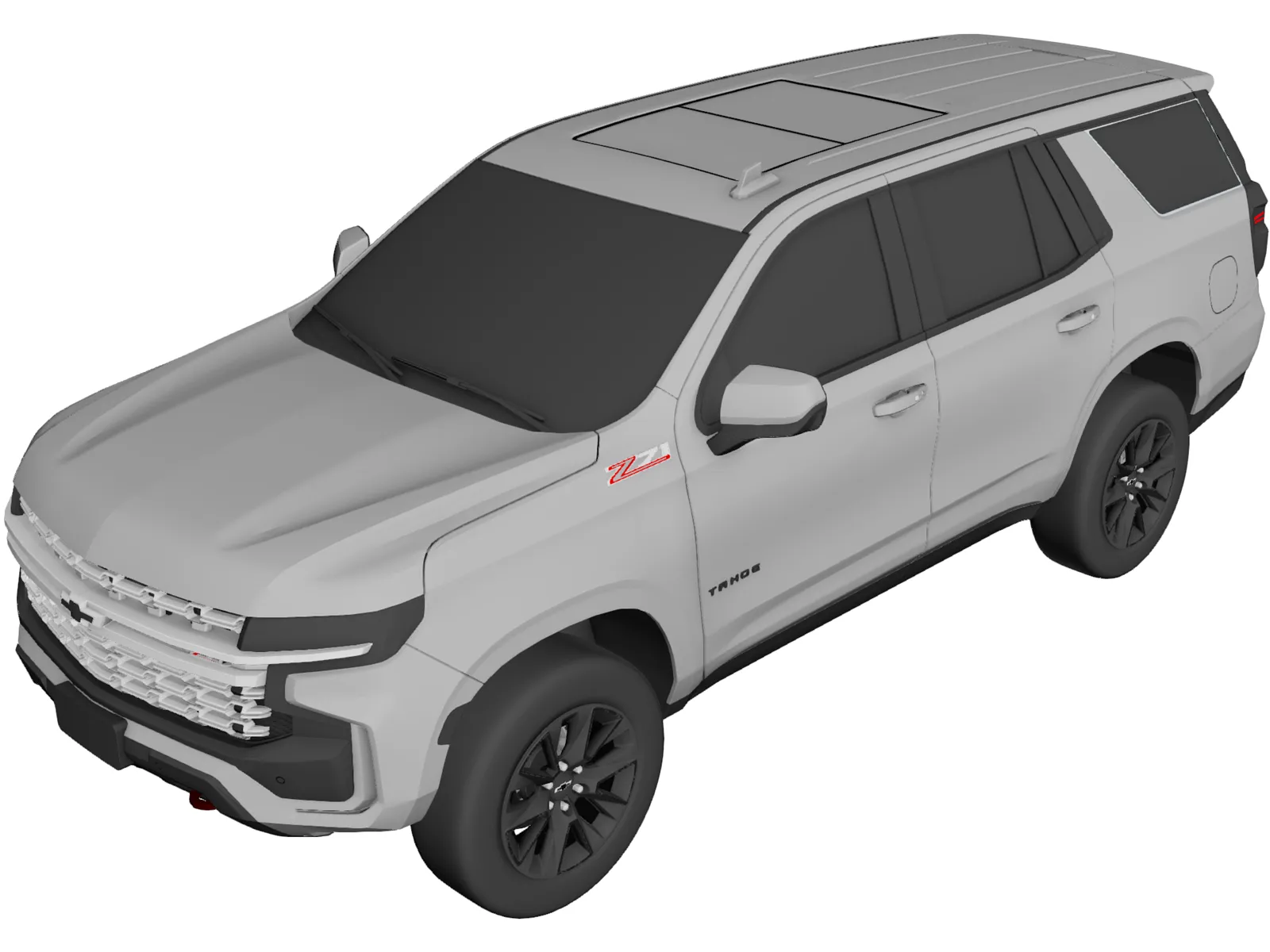 Chevrolet Tahoe Z71 (2021) 3D Model main preview
