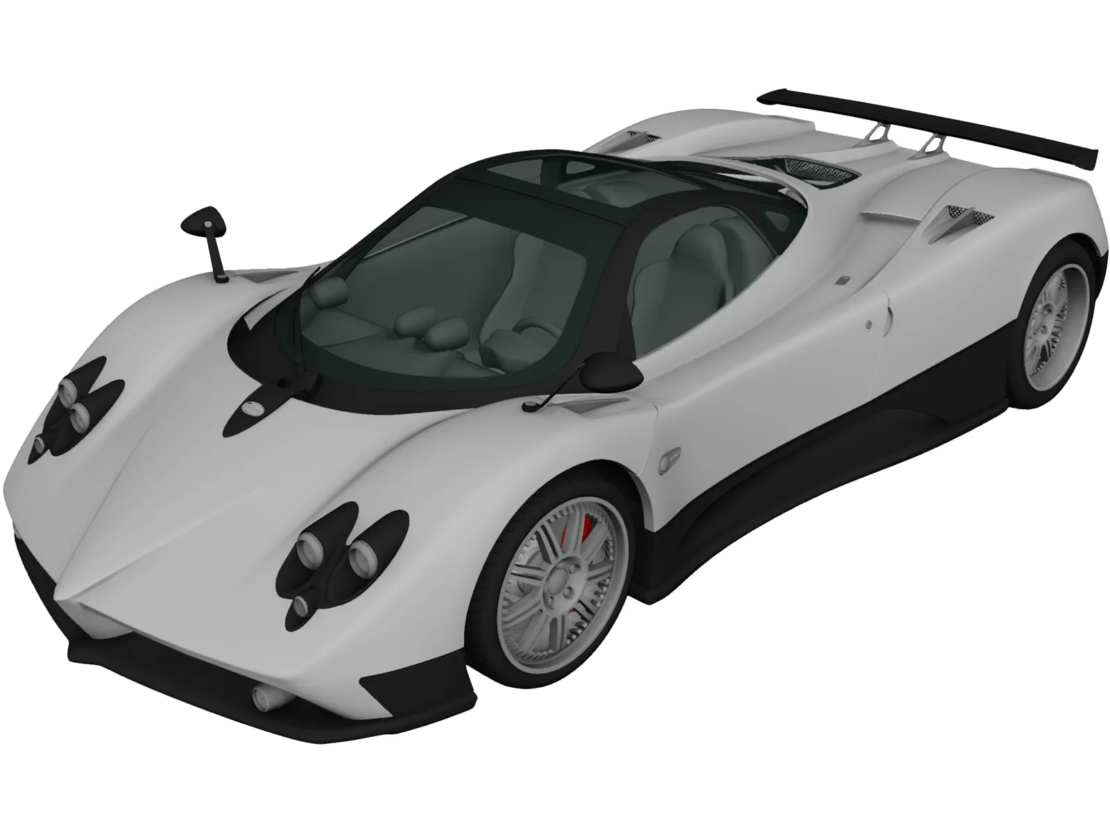 Pagani Zonda F (2005) 3D Model main preview