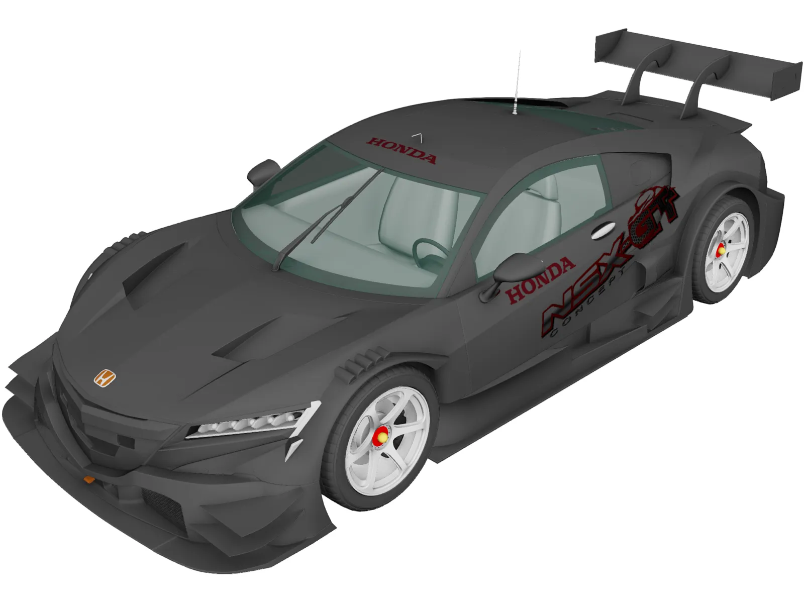 Honda NSX GT (2013) 3D Model main preview