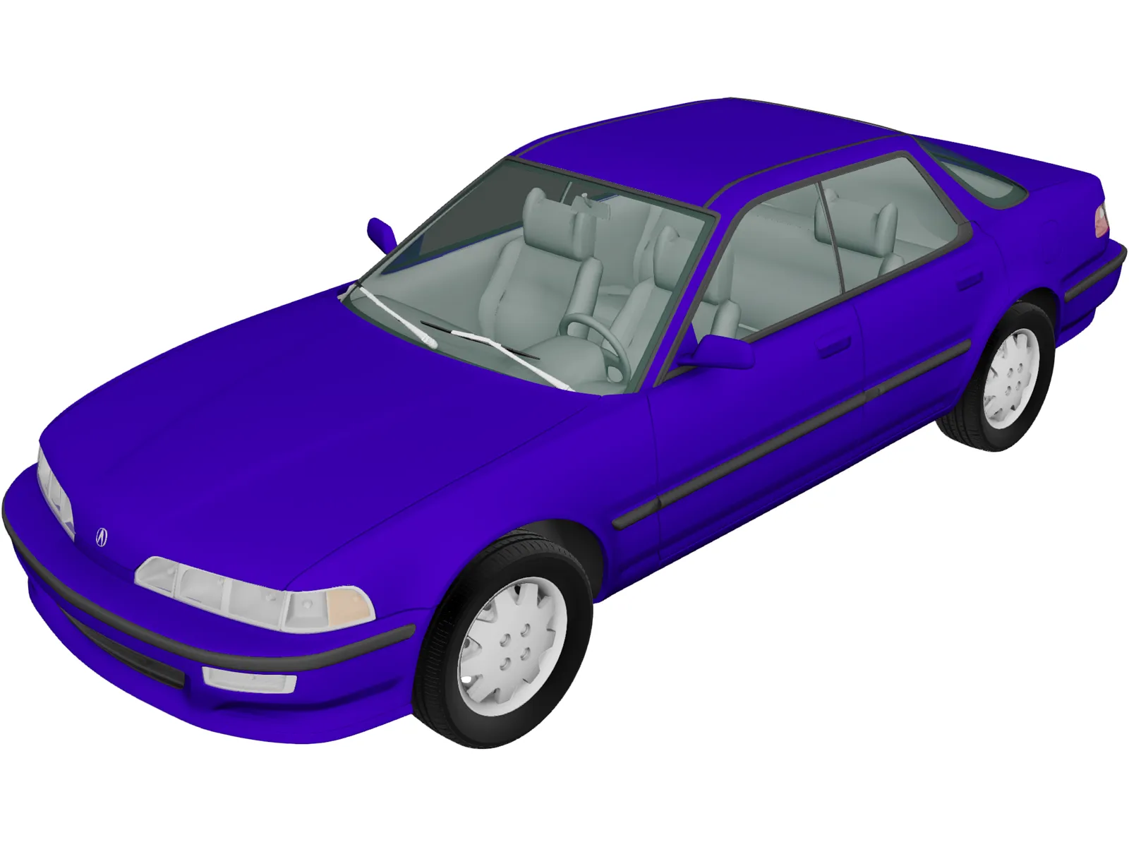 Acura Integra Sedan (1990) 3D Model main preview