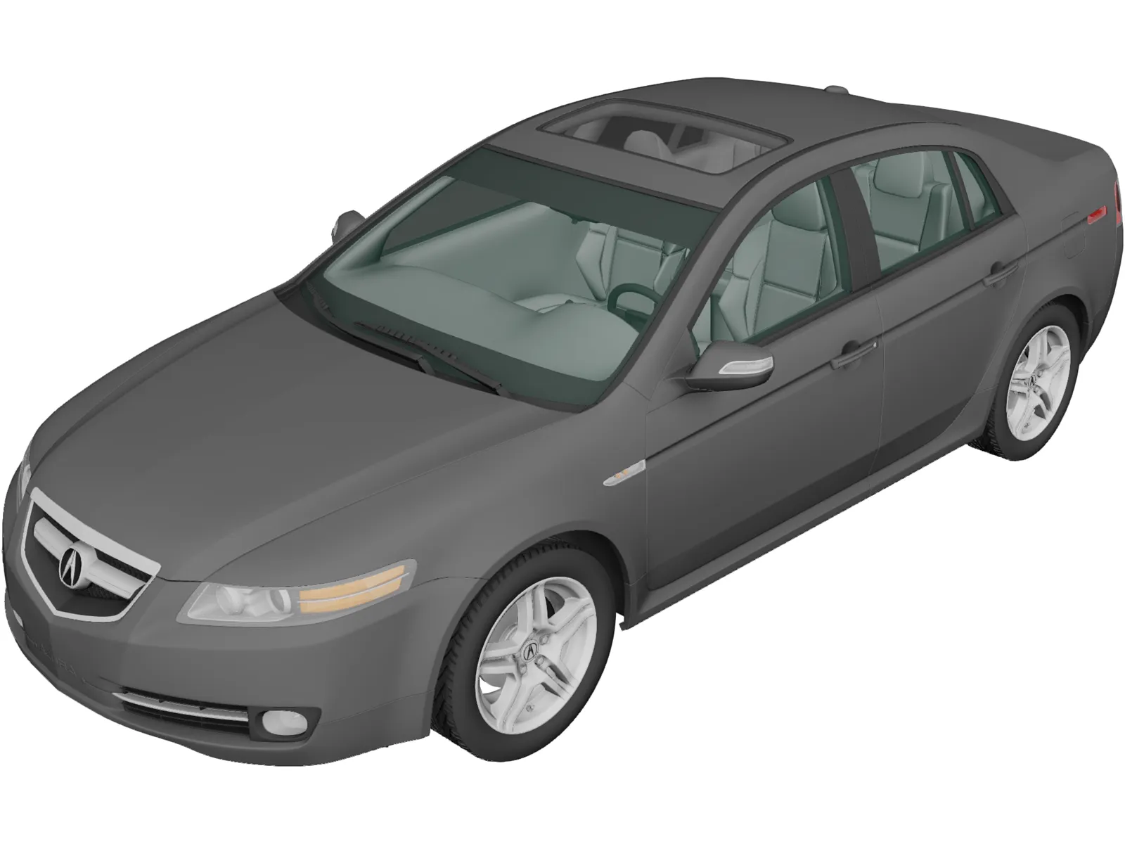 Acura TL (2007) 3D Model main preview
