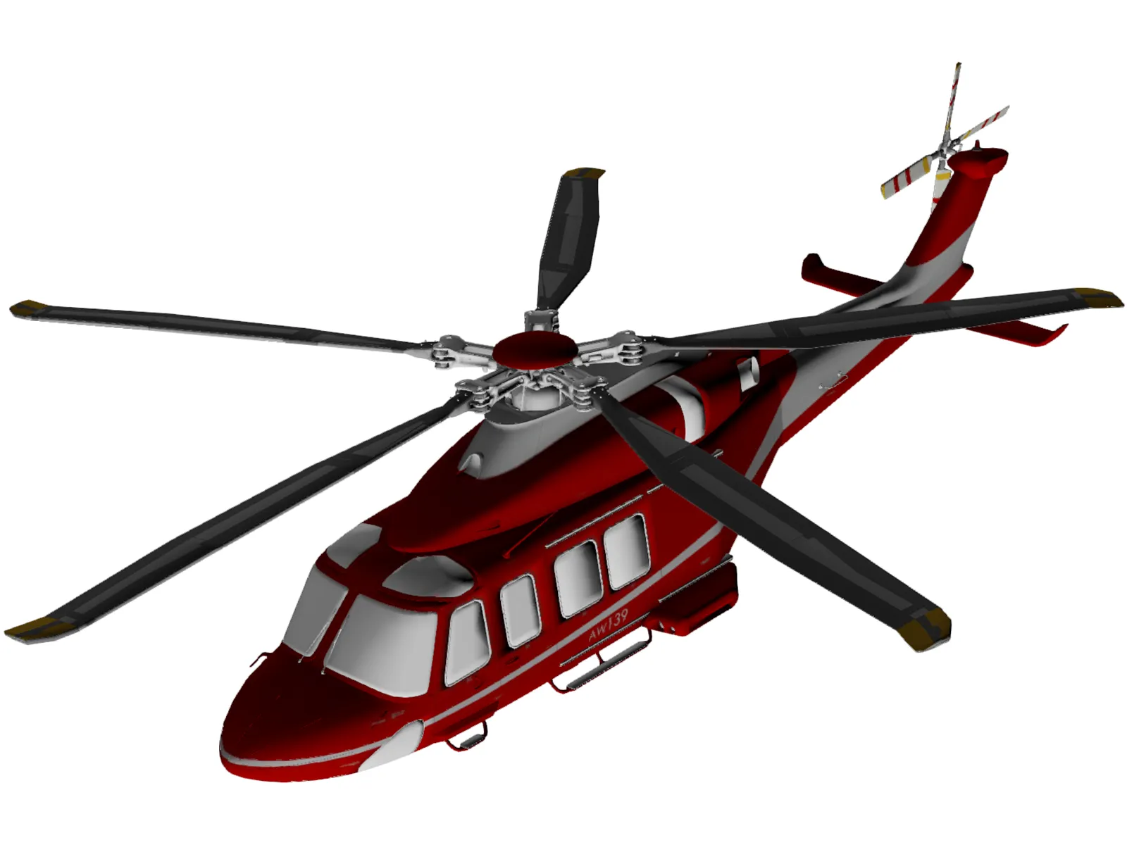 AgustaWestland AW139D 3D Model main preview