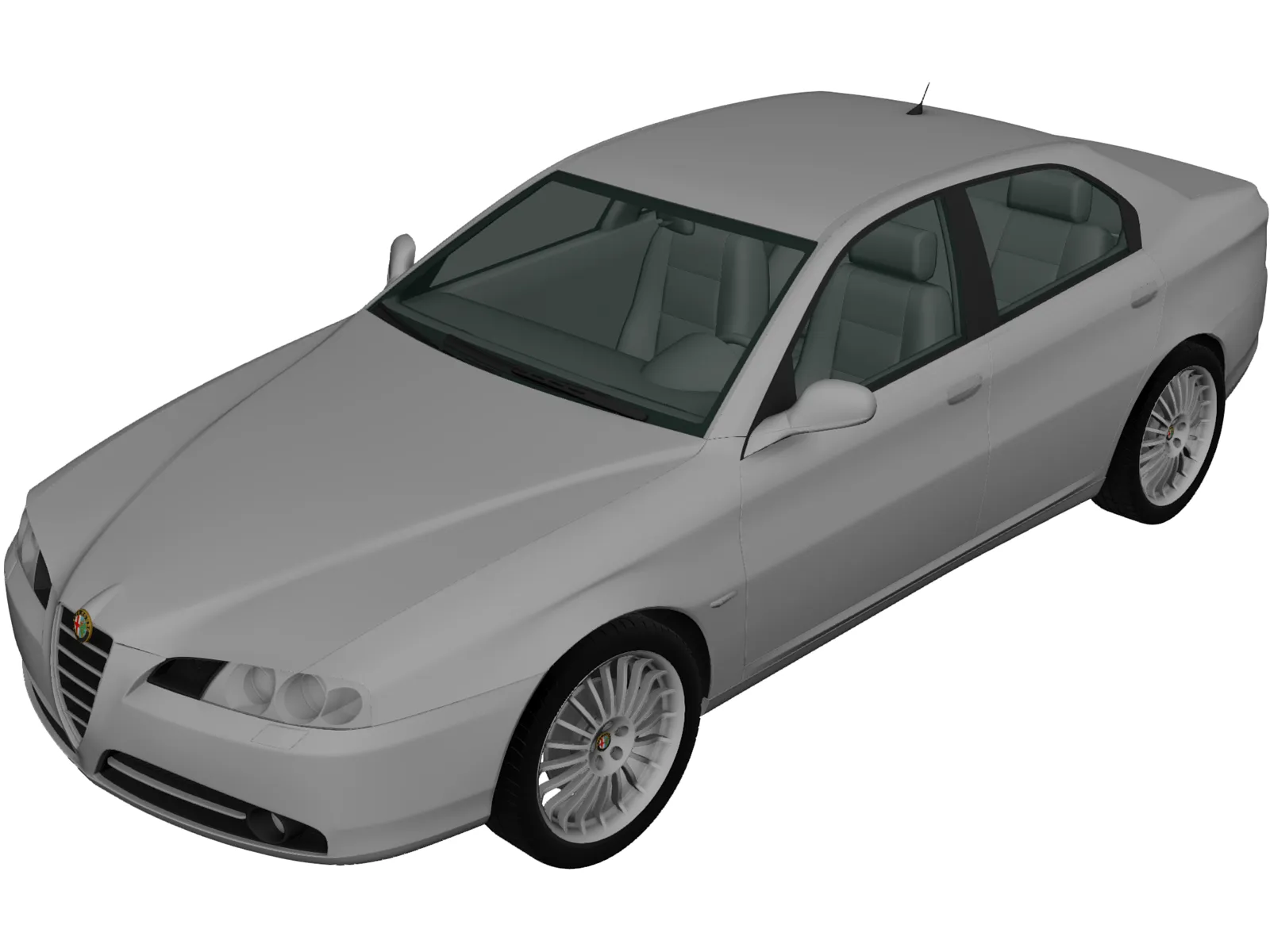 Alfa Romeo 166 (2003) 3D Model main preview