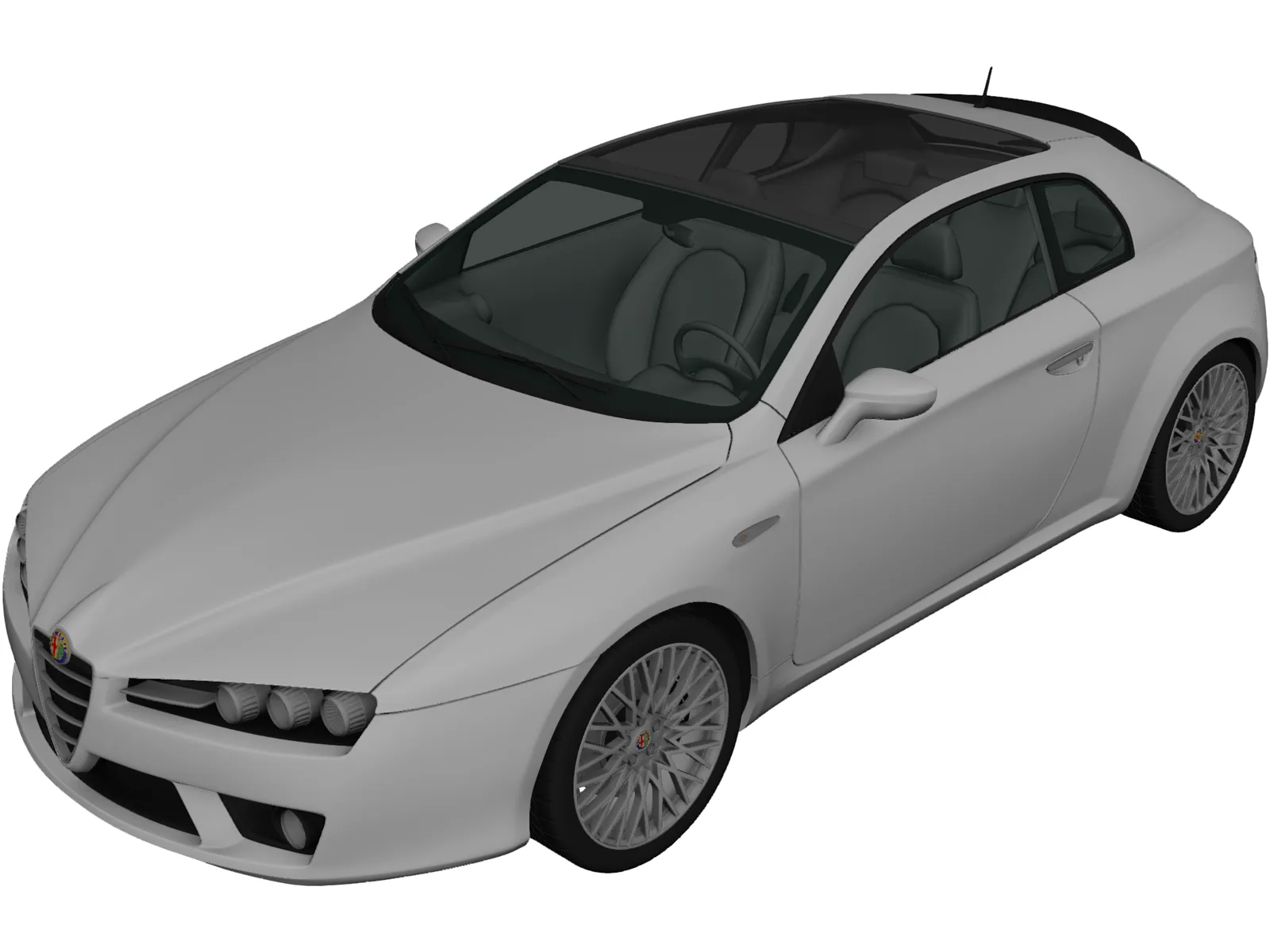 Alfa Romeo Brera (2011) 3D Model main preview