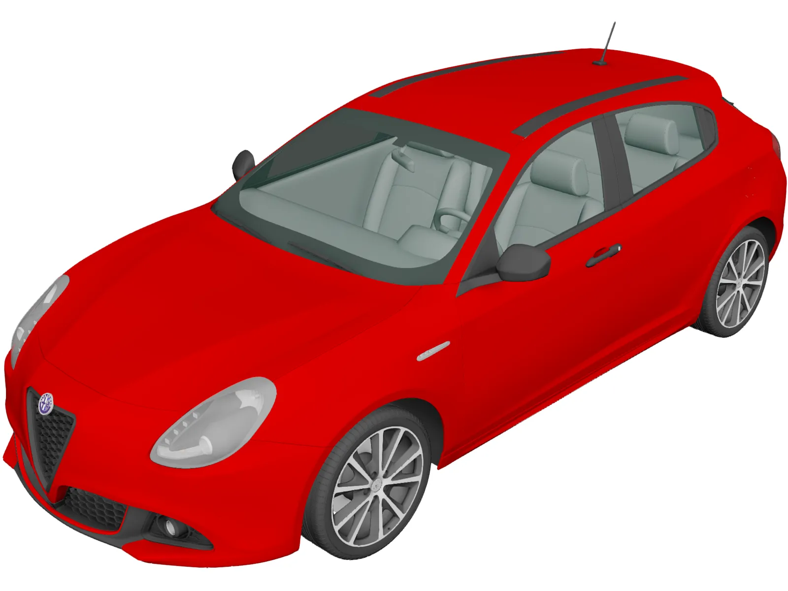 Alfa Romeo Giulietta 940 (2016) 3D Model main preview